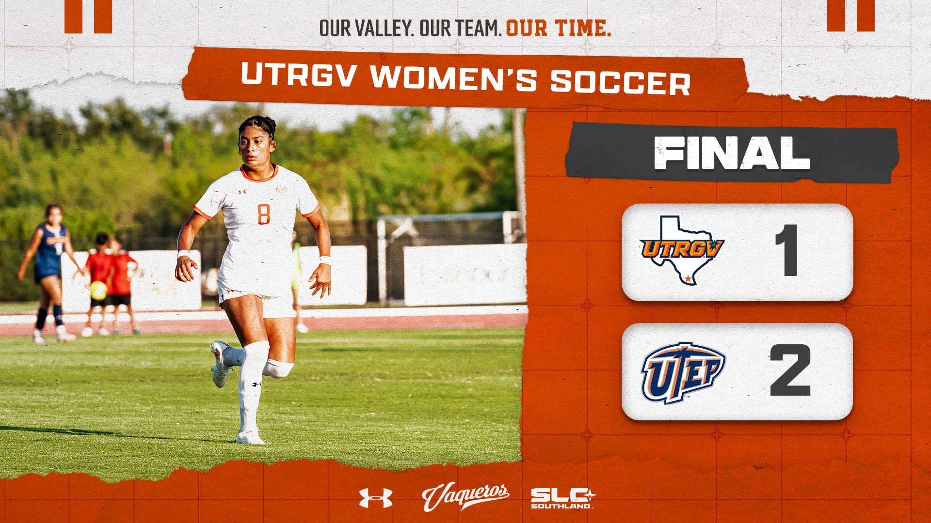 UTRGV WSoc Final graphic against UTEP