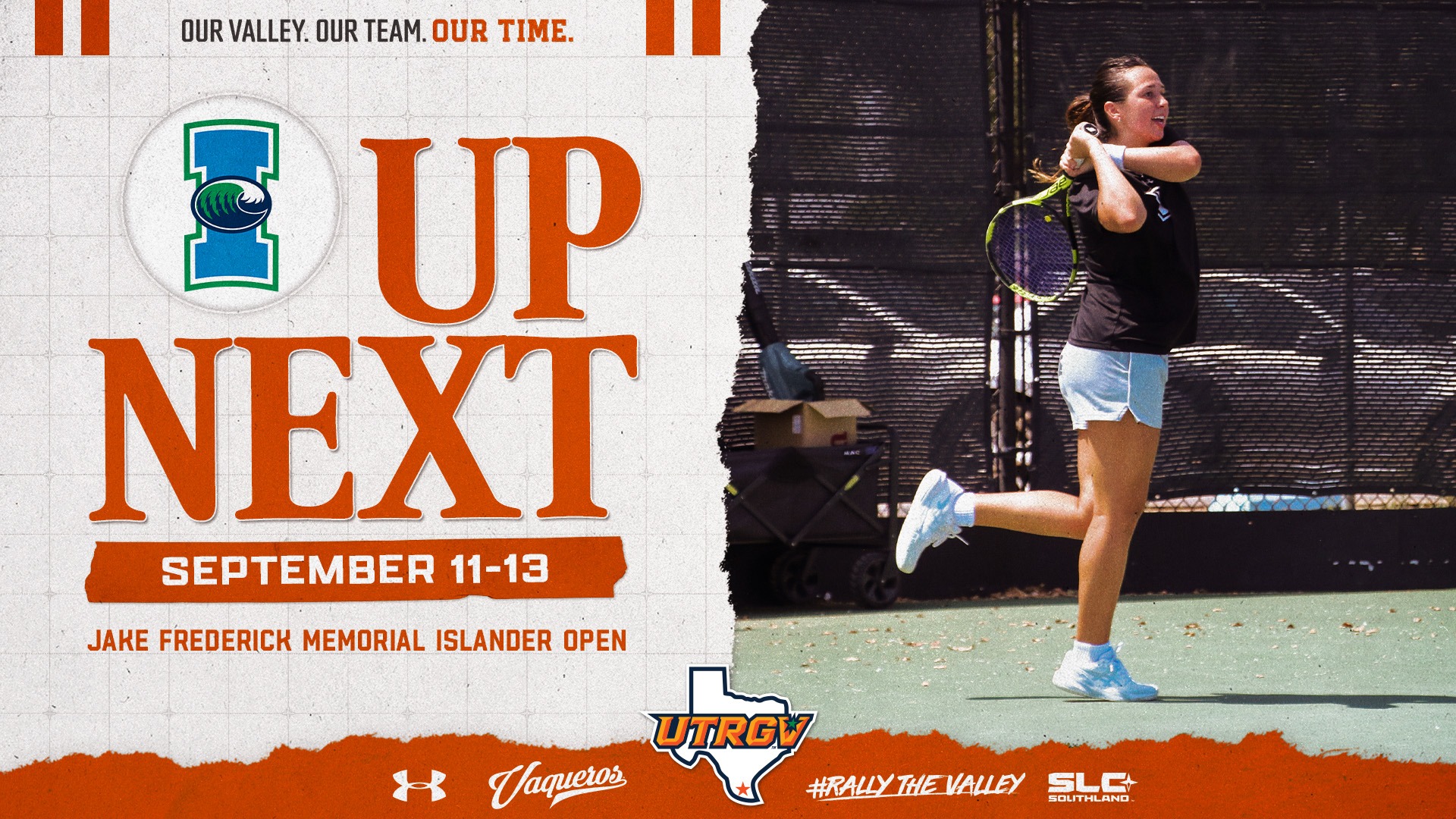 UTRGV Women's Tennis | Up Next | Jake Frederick Memorial Islander Open | September 11-13 | Photo of Juana Gomez Weiss