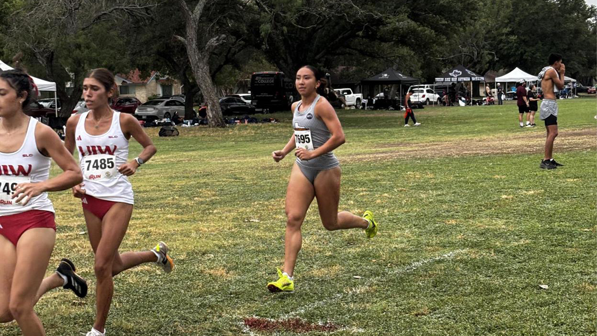 Photo of Kailey Salazar running at UIW Invitational