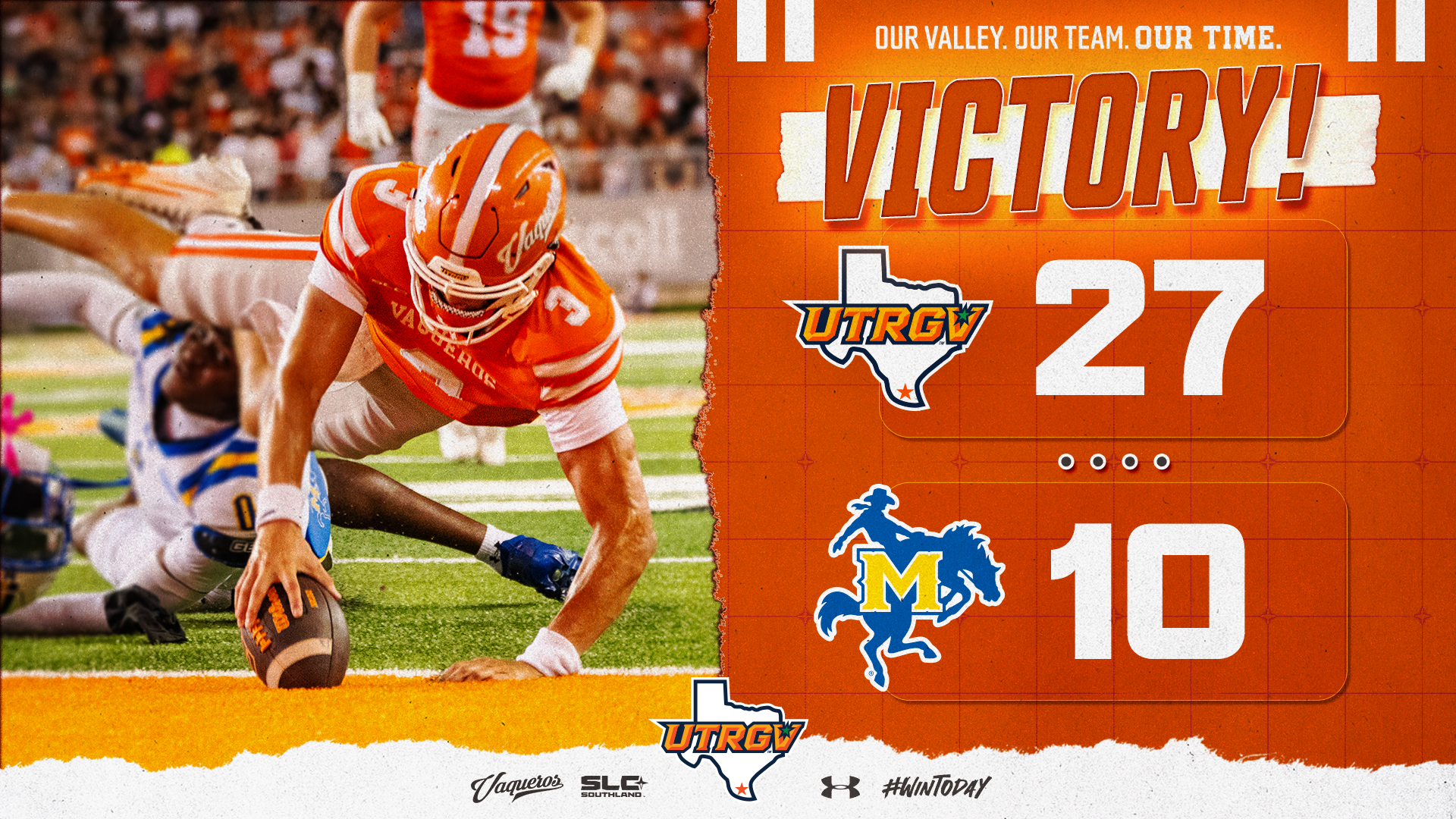 Victory UTRGV Football 27 McNeese 10