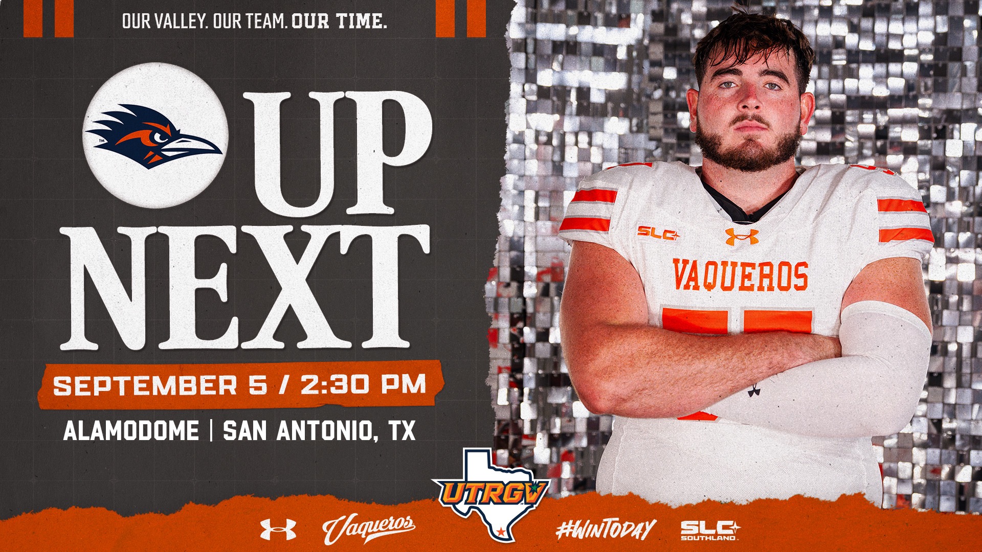 Up Next UTRGV vs. UTSA September 5 2:30 p.m. Alamodome san antonio