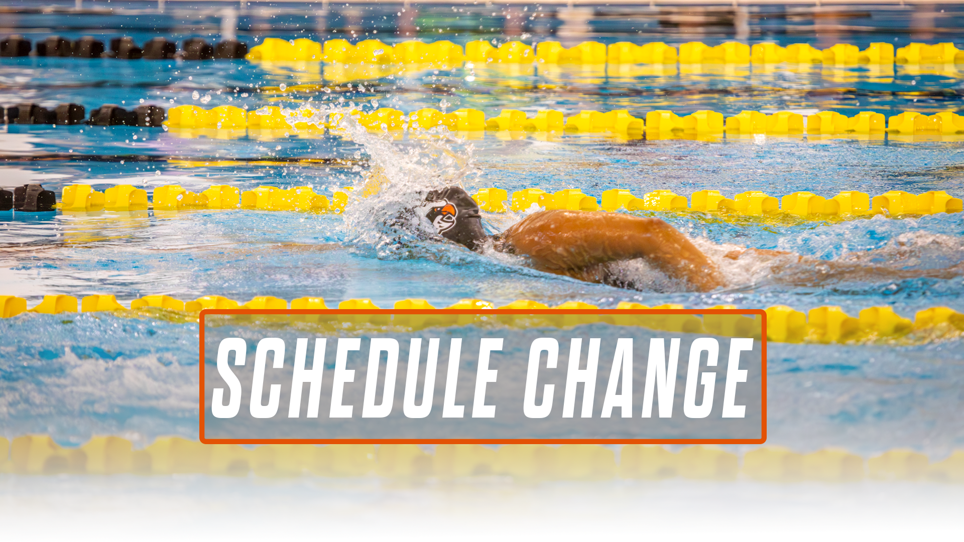 Schedule Change graphic - swim