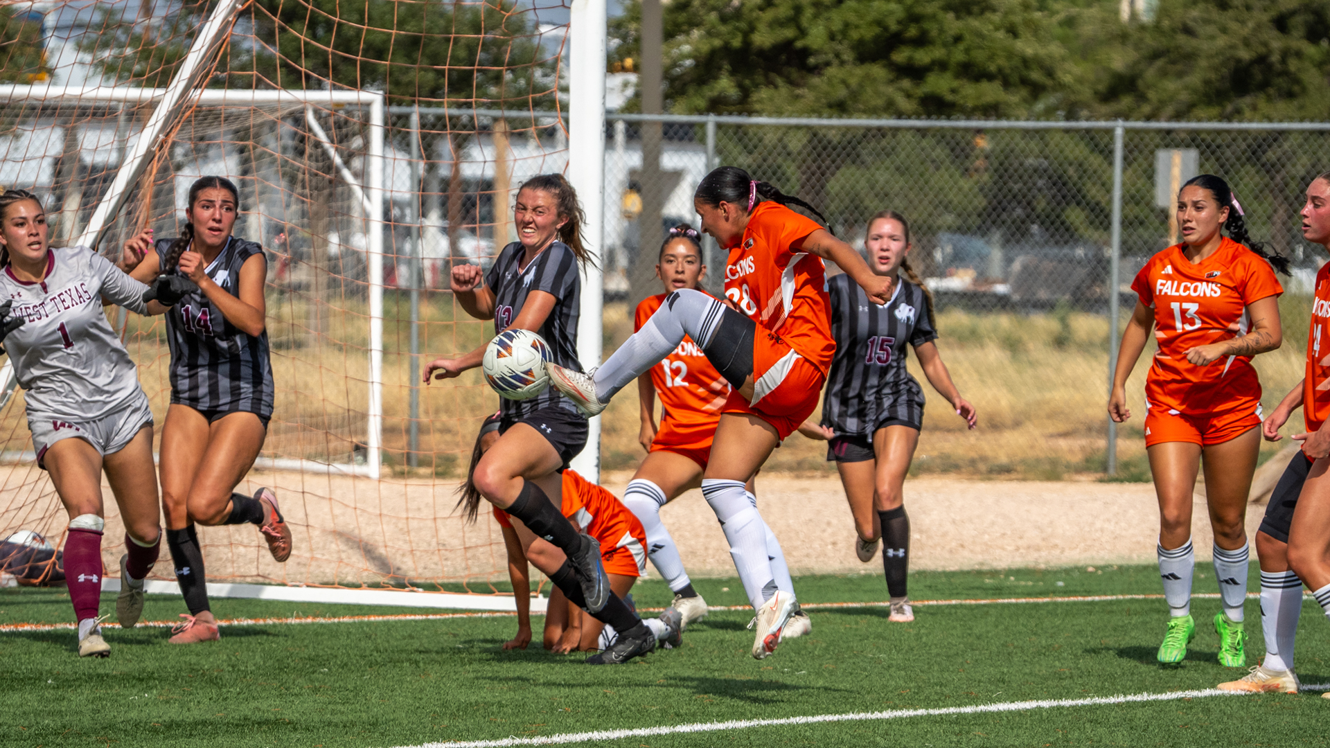Breanna Reagan attempts to score