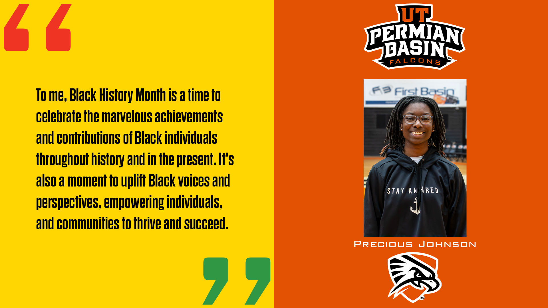 Black History Month - Precious Johnson