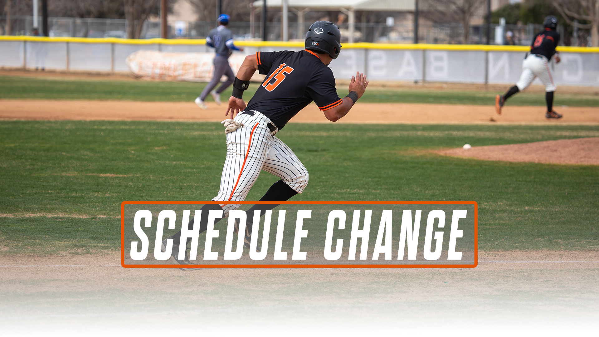 Schedule Change graphic - Baseball 3/11