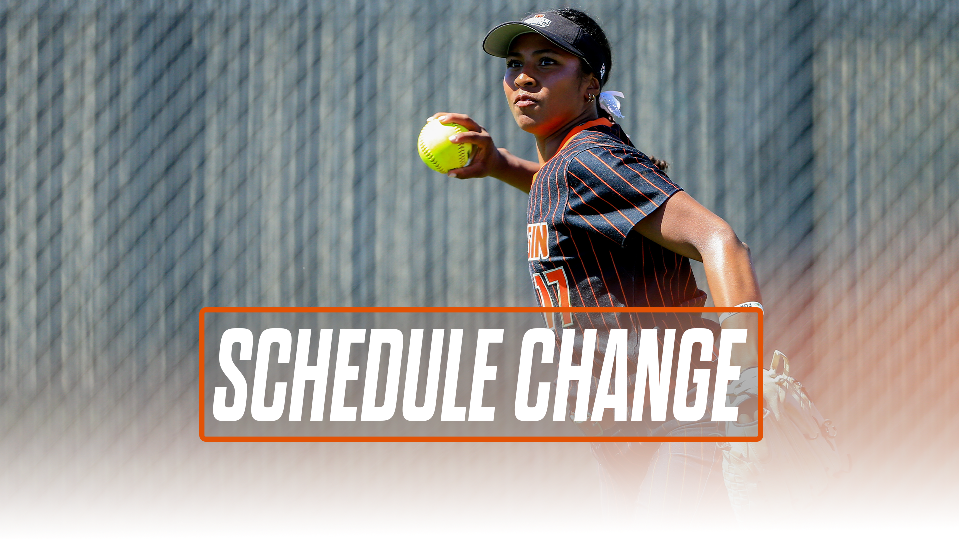 Schedule Change - softball