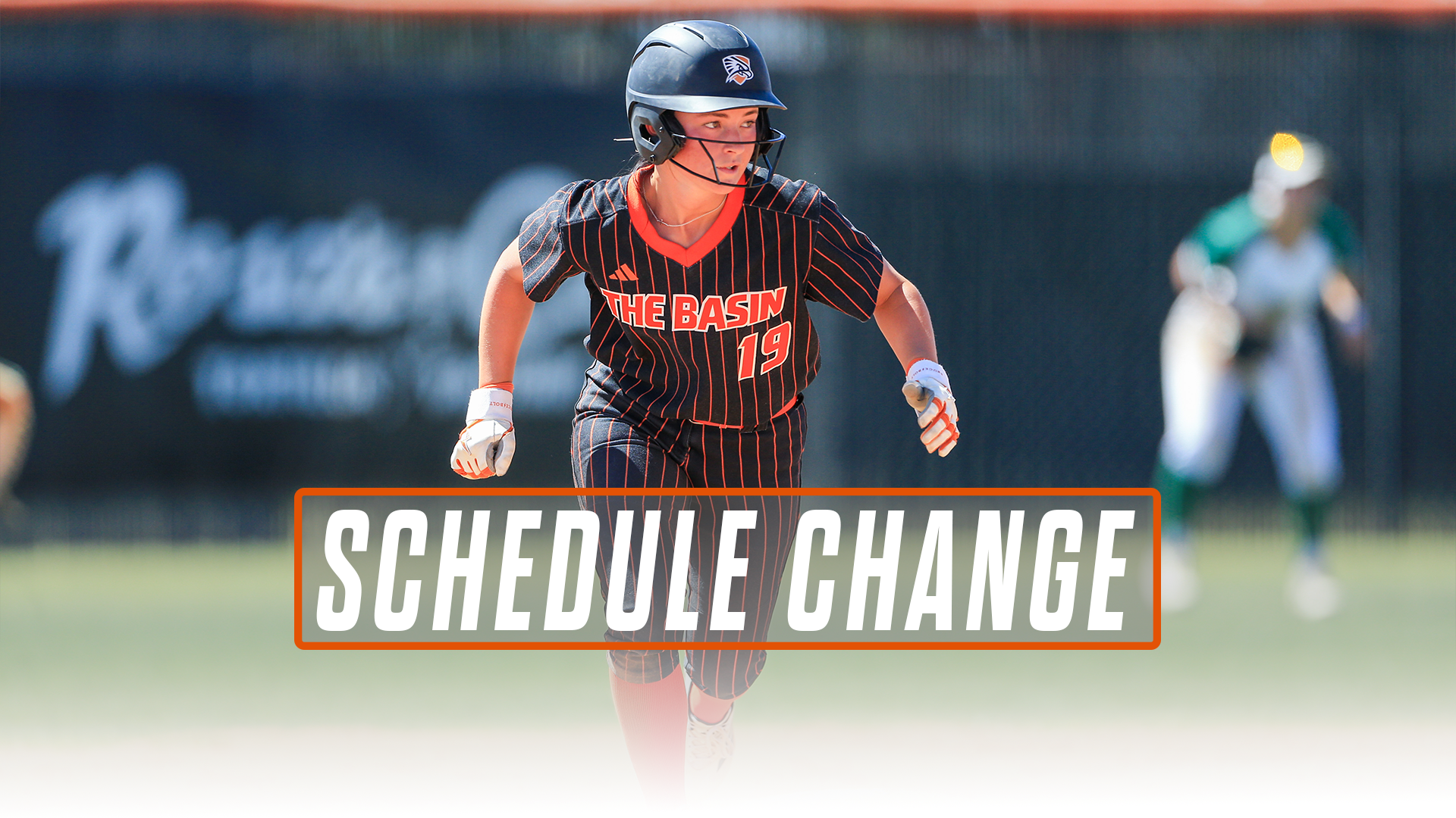 Schedule Change graphic - Softball - March