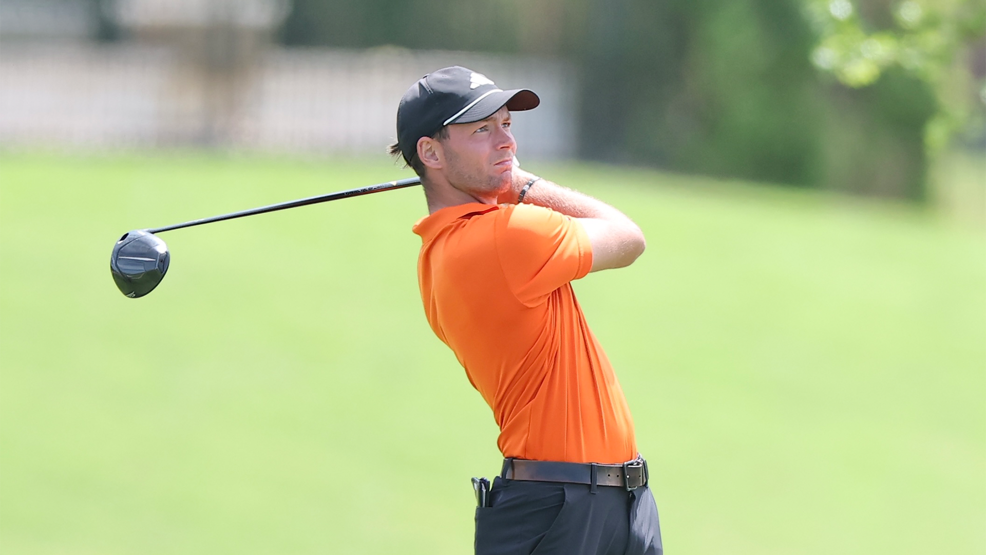Ioan Rowe watches his ball land