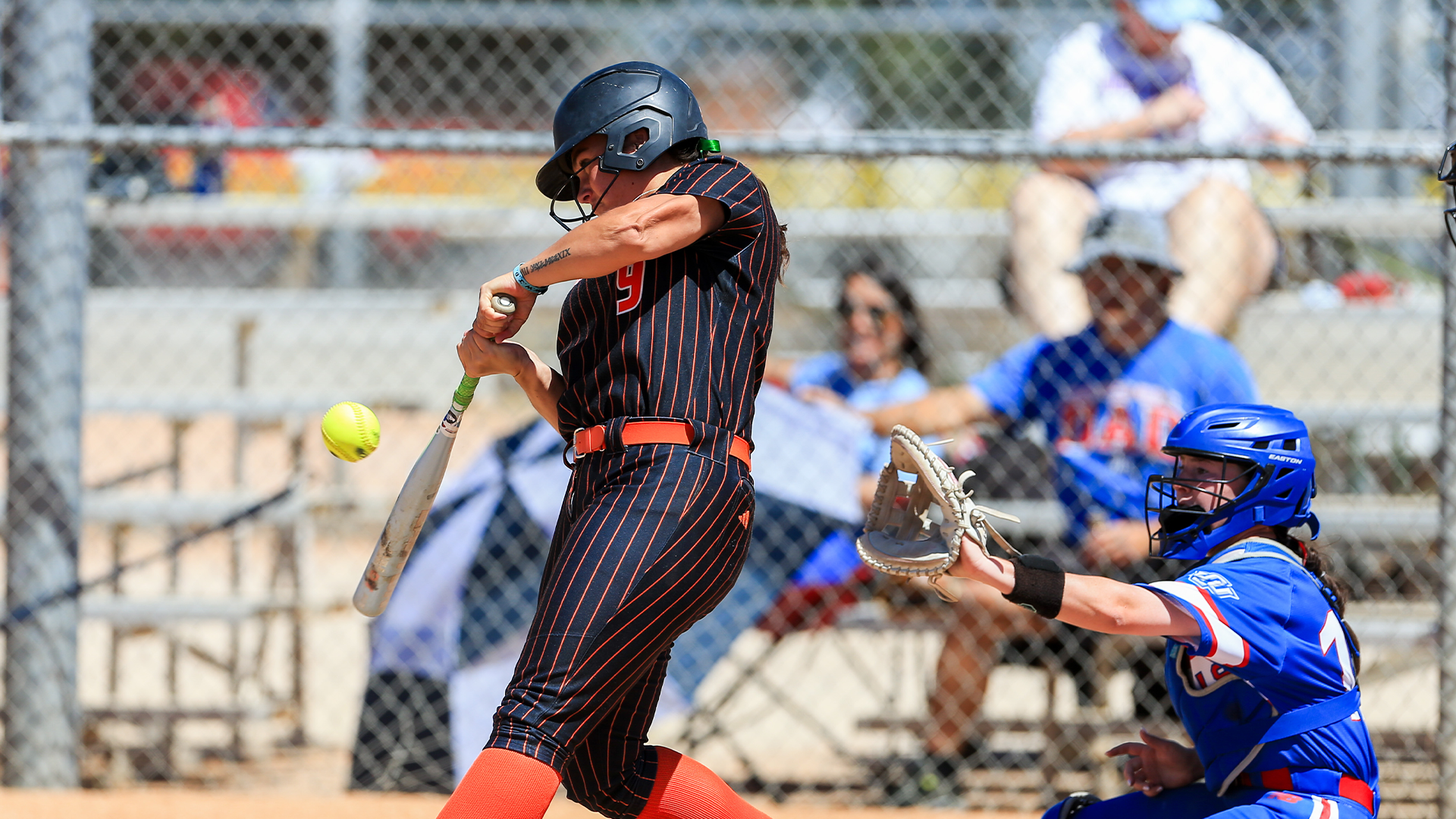 Kelsey Valo hitting the ball