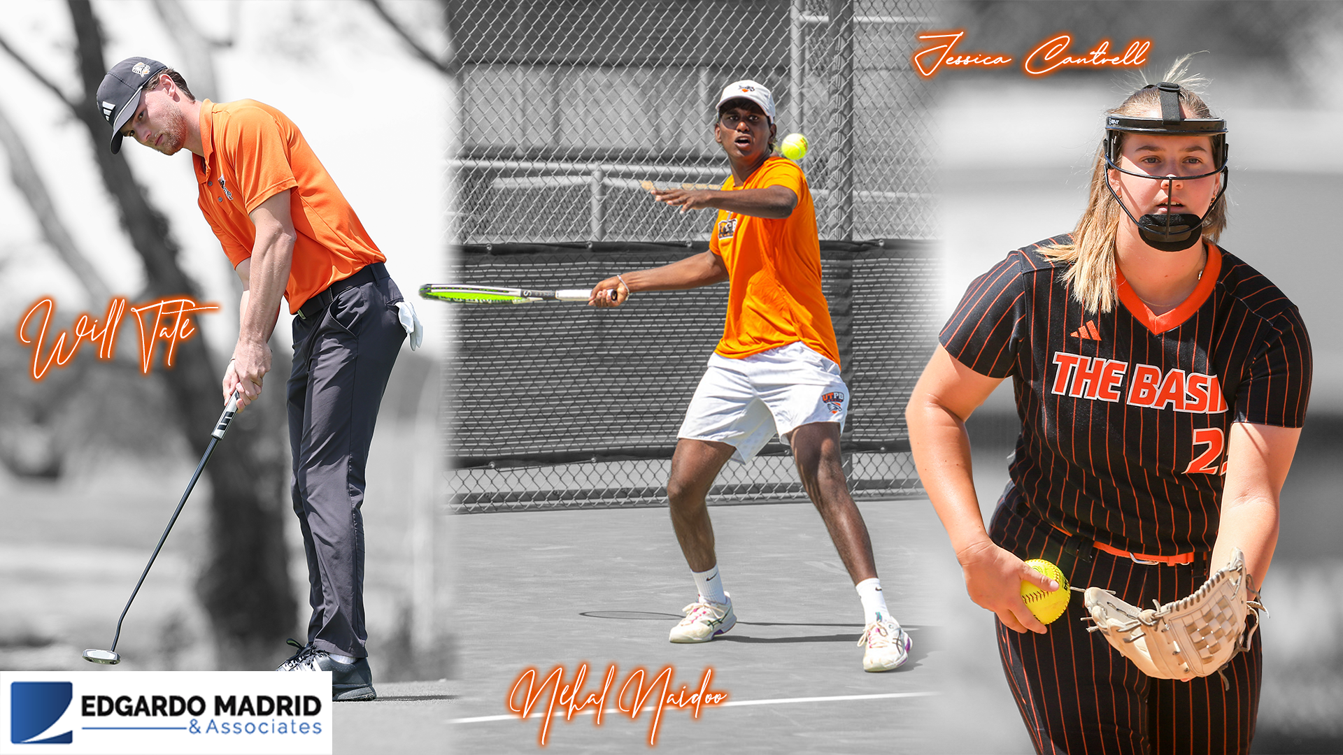 Athlete of the month graphic for April