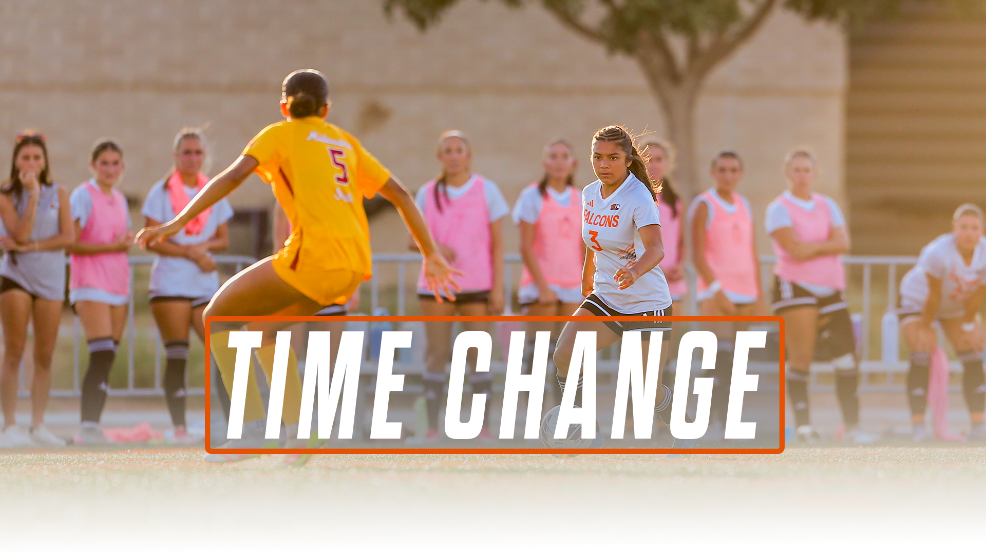 Time change graphic - women's soccer