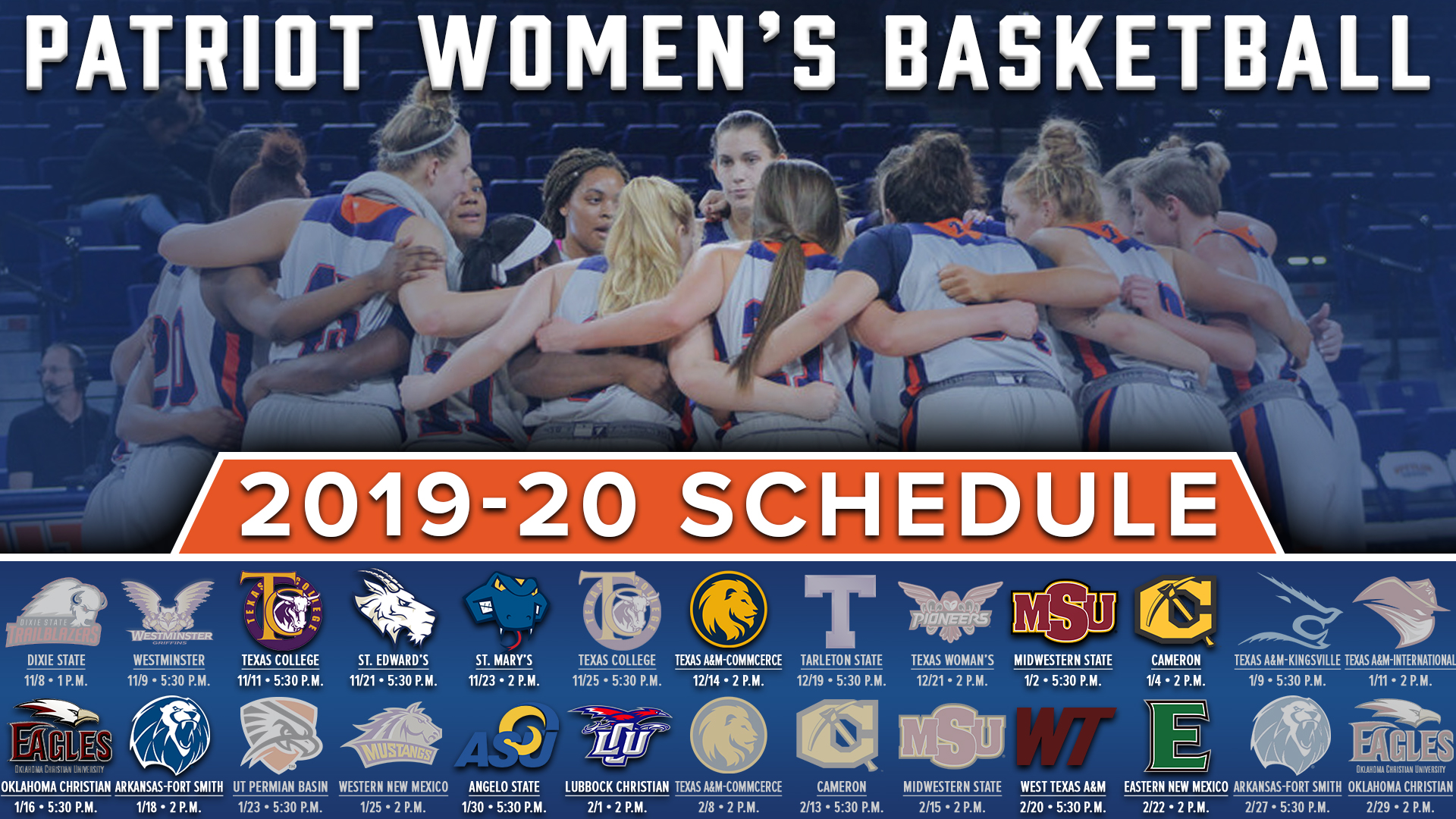 2019-20 Patriot Women’s Basketball Schedule Announced - University of ...