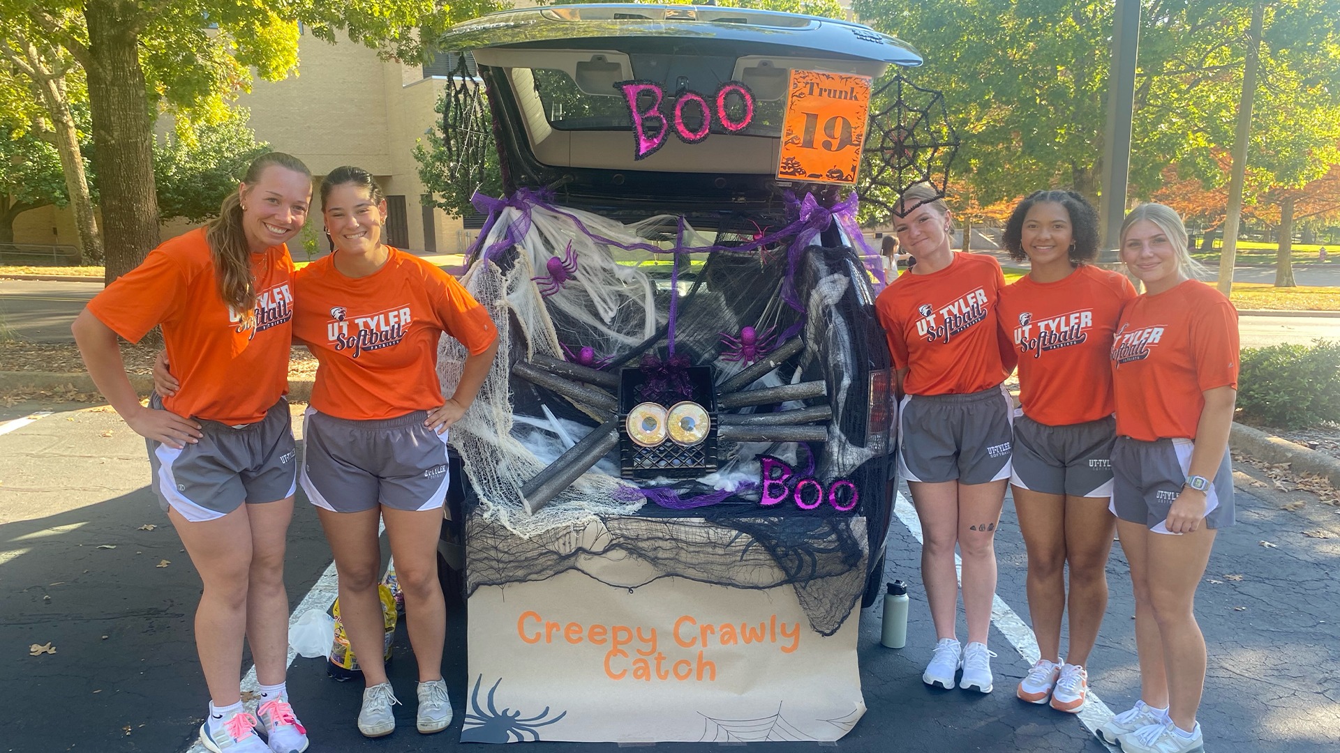 UT Tyler SAAC helped put together a trunk or treat event along with several other organizations on campus.