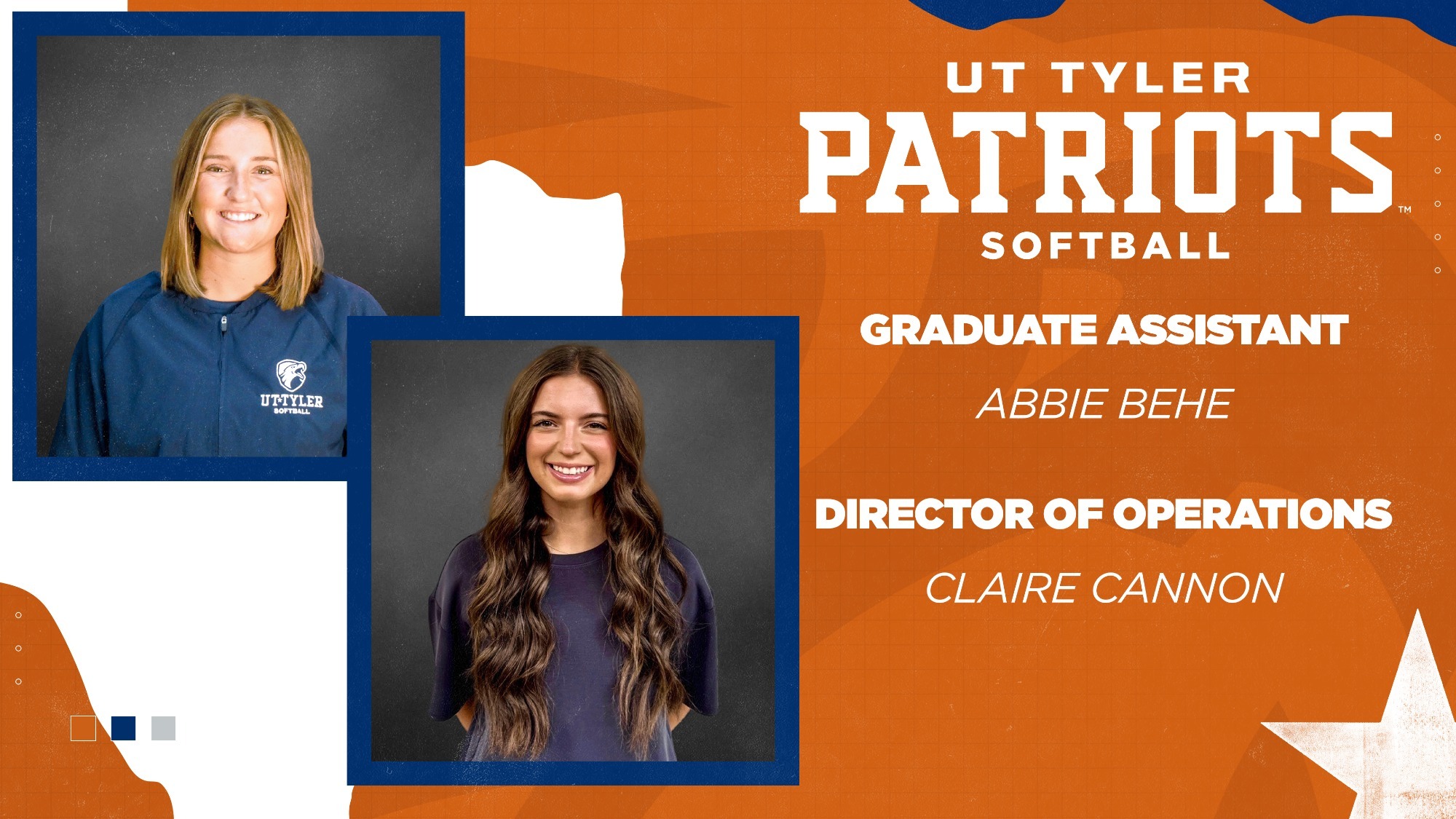 Abbie Behe and Claire Cannon join the UT Tyler Softball Coaching Staff
