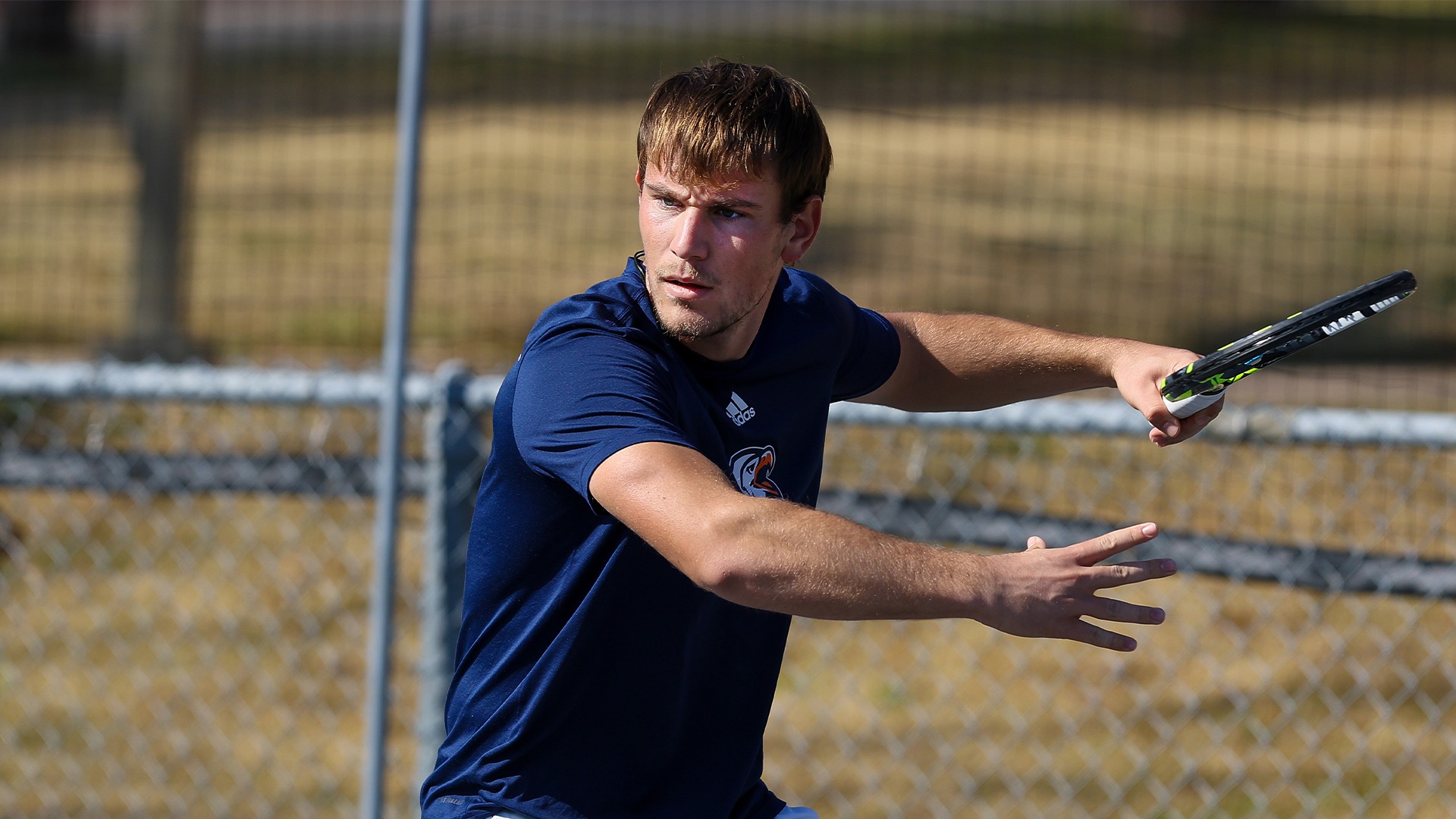 Martin Despodov plays a forehand.