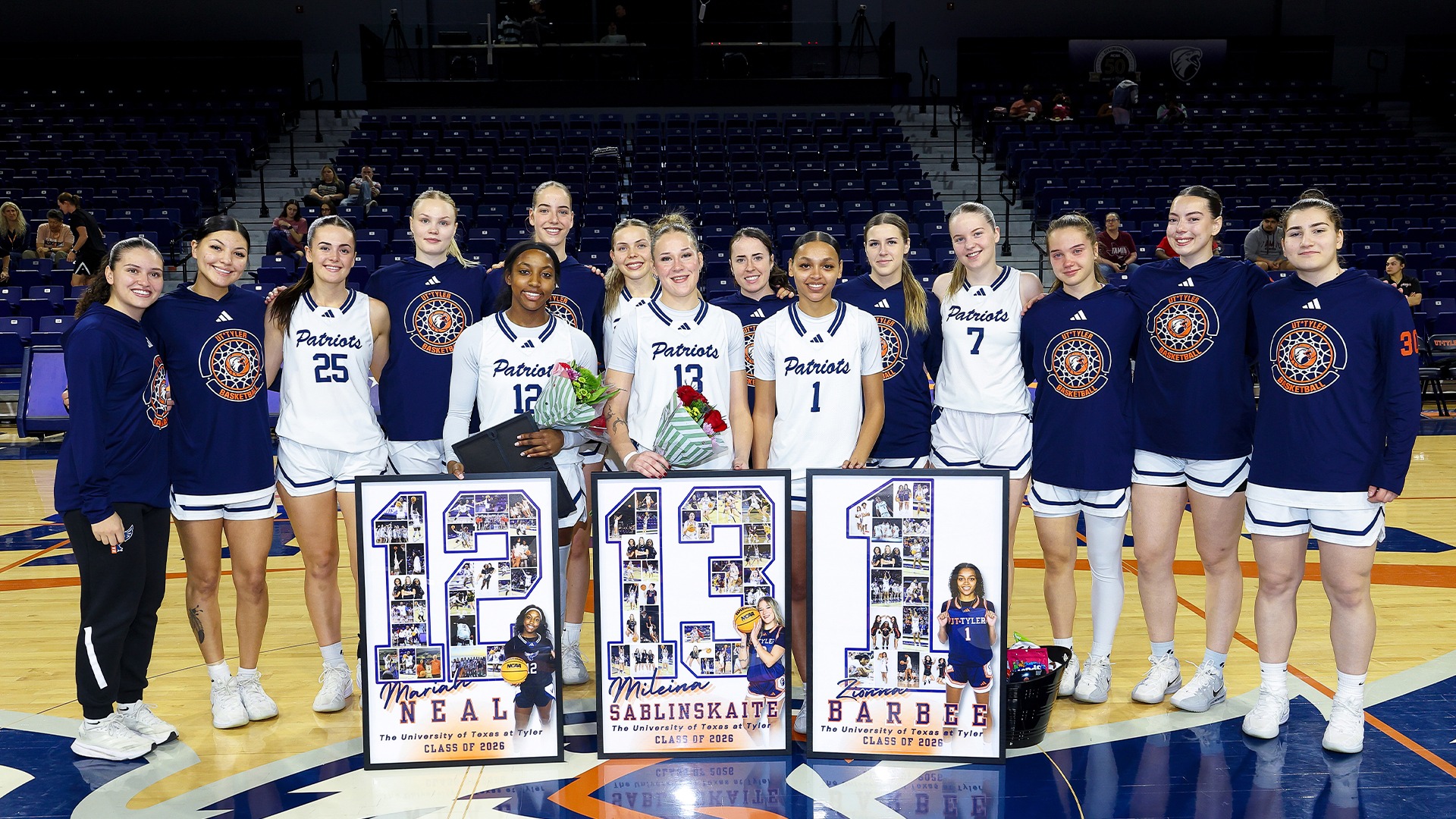 UT Tyler Women's Basketball celebrated Senior Day on Saturday against Texas A&M International.
