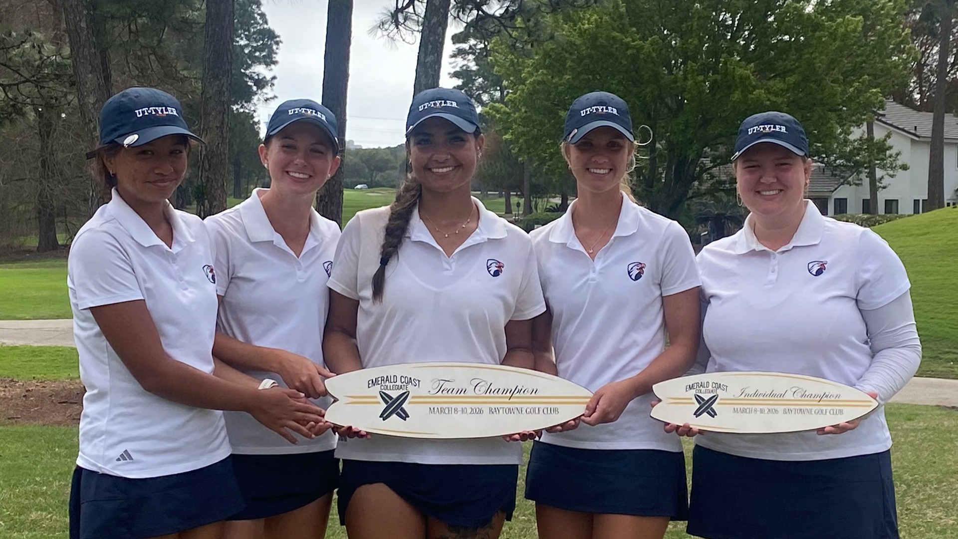 UT Tyler Women's Golf took the team title at the Emerald Coast Collegiate.