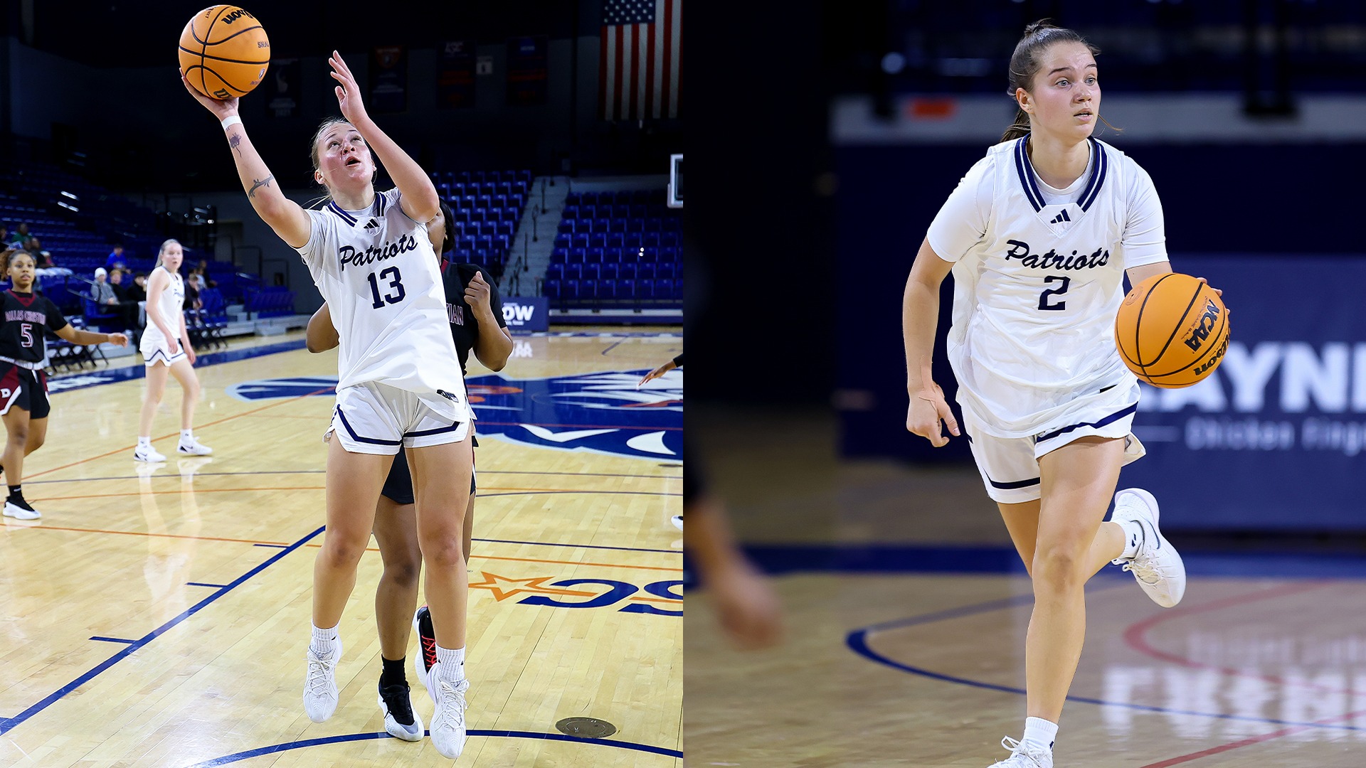 Mileina Sablinskaite and Polina Latysheva earned Academic All-District honors from the CSC.