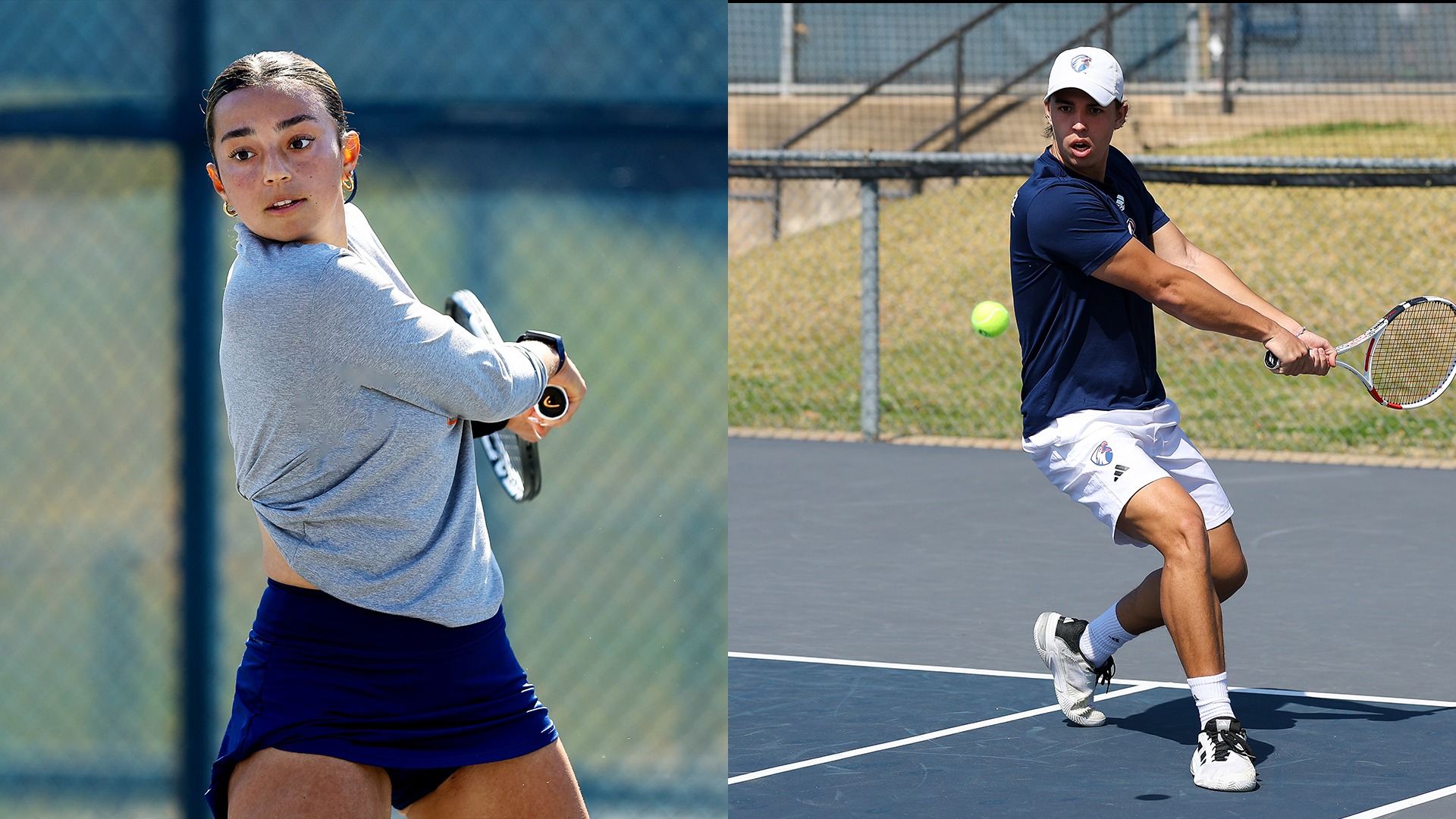 Carla Rodier and Daniil Felker each helped the Patriots to a 7-0 win over Western New Mexico.
