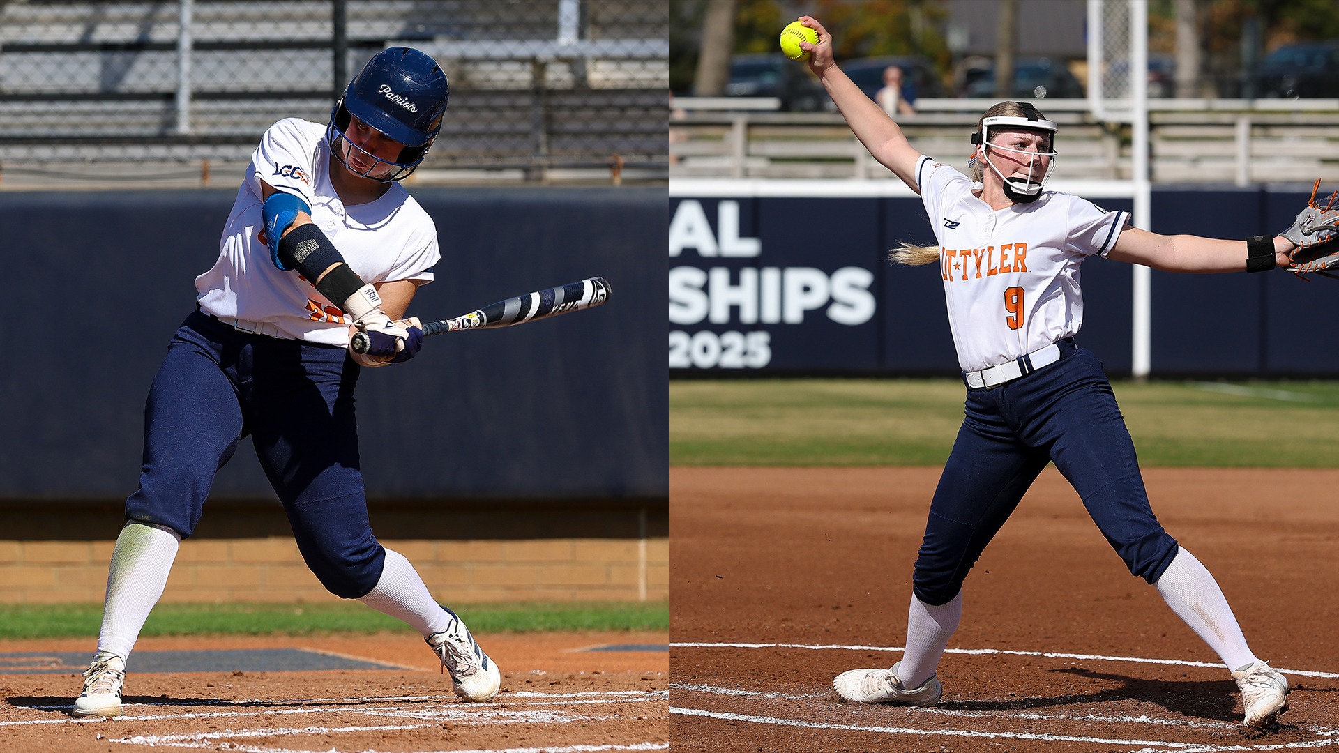 Sydney Linn and Kendall Selitzky won the LSC Hitter and Pitcher of the Week awards on April 7.