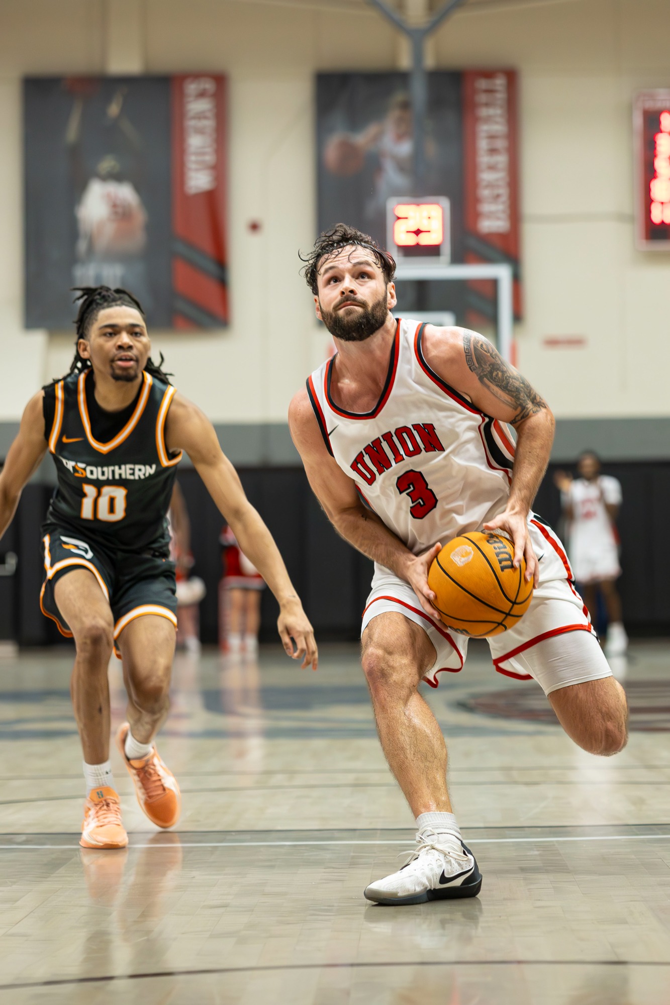 Union University men's basketball versus University of Tennessee Southern, Homecoming, October 25, 2025, Fred DeLay Gymnasium, Jackson, Tennessee, photos by Brylee Williams.