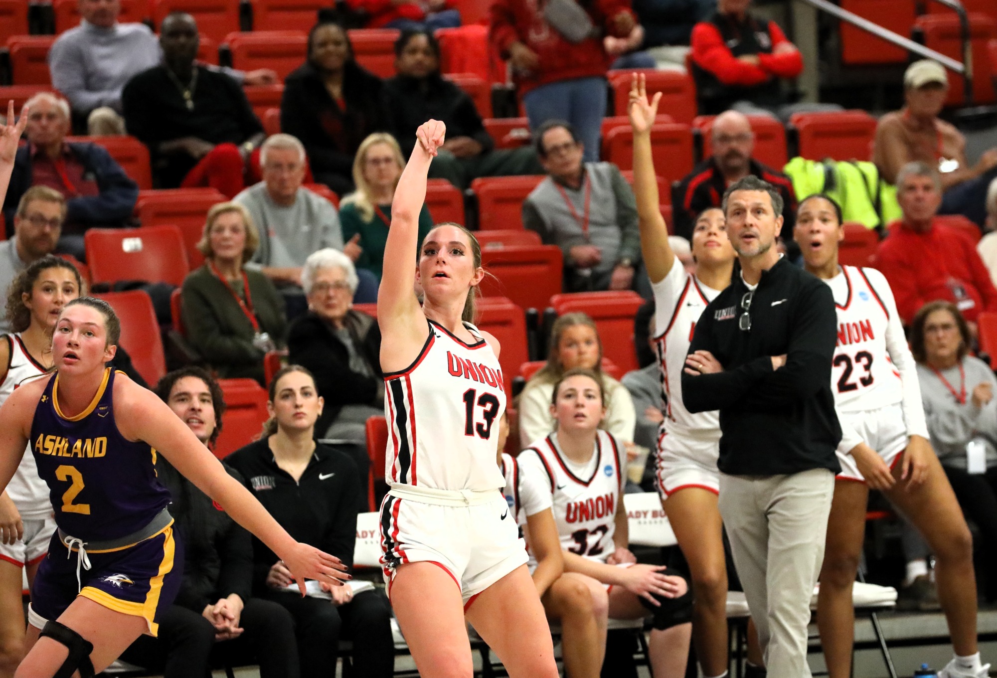 Union University women's basketball versus Ashland University, November 24, 2025, Fred DeLay Gymnasium, Jackson, Tennessee, photos by Gail Bailey.