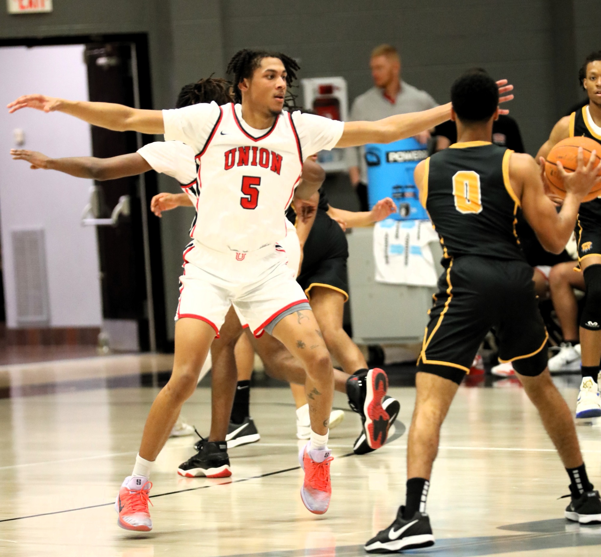 Union University men's basketball versus Fisk University, November 26, 2025, Fred DeLay Gymnasium, Jackson, Tennessee, photos by Gail Bailey.