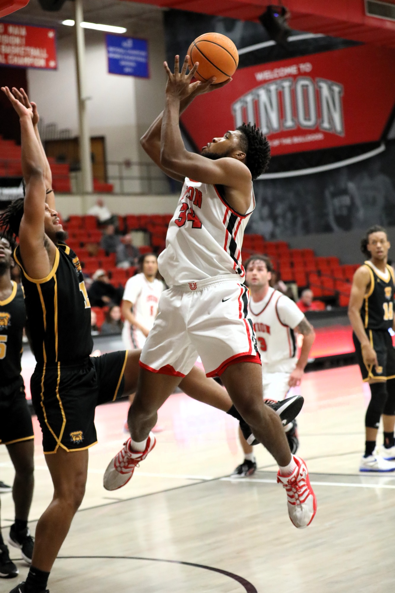 Union University men's basketball versus Fisk University, November 26, 2025, Fred DeLay Gymnasium, Jackson, Tennessee, photos by Gail Bailey.