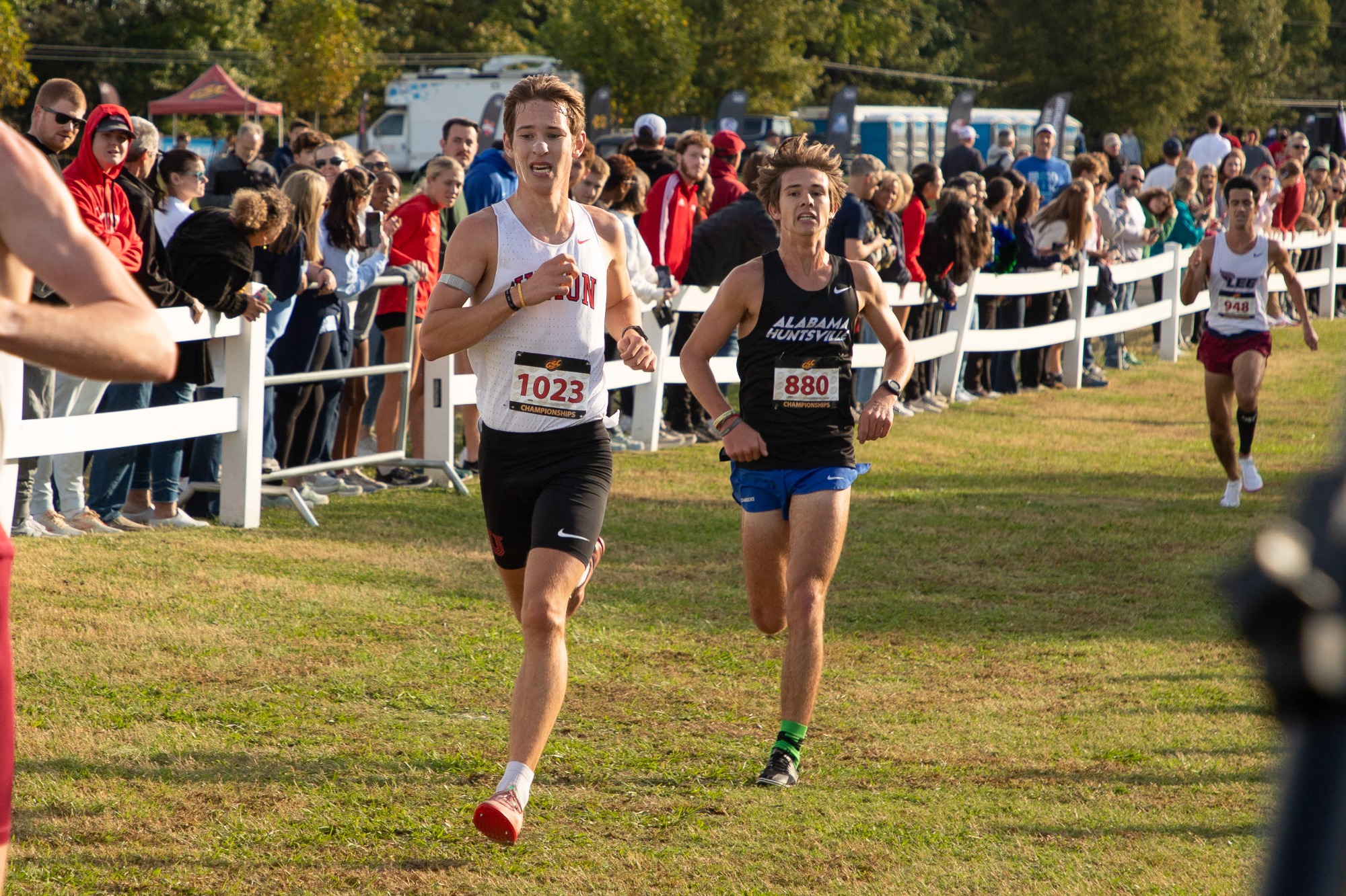 Union University men's cross country, Gulf South Conference Championship, October 25, 2025, Shelby Farms, Memphis, Tennessee, Photos by Natalie Smith.