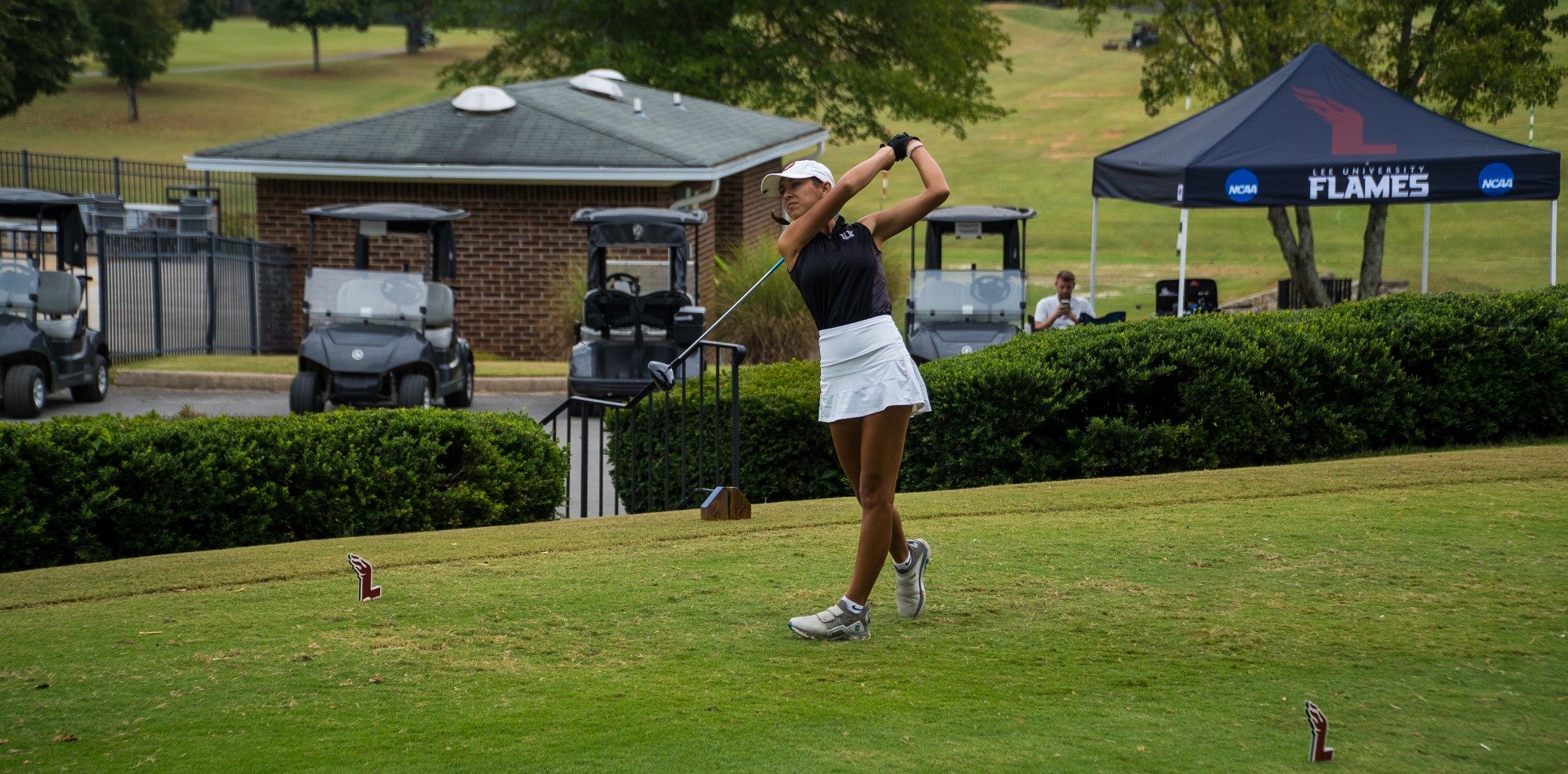 Union University women's golf at the NCAA D2 South Region Preview, hosted by Lee University, Cleveland Country Club, Cleveland, Tennessee, photos by Philip Tang.