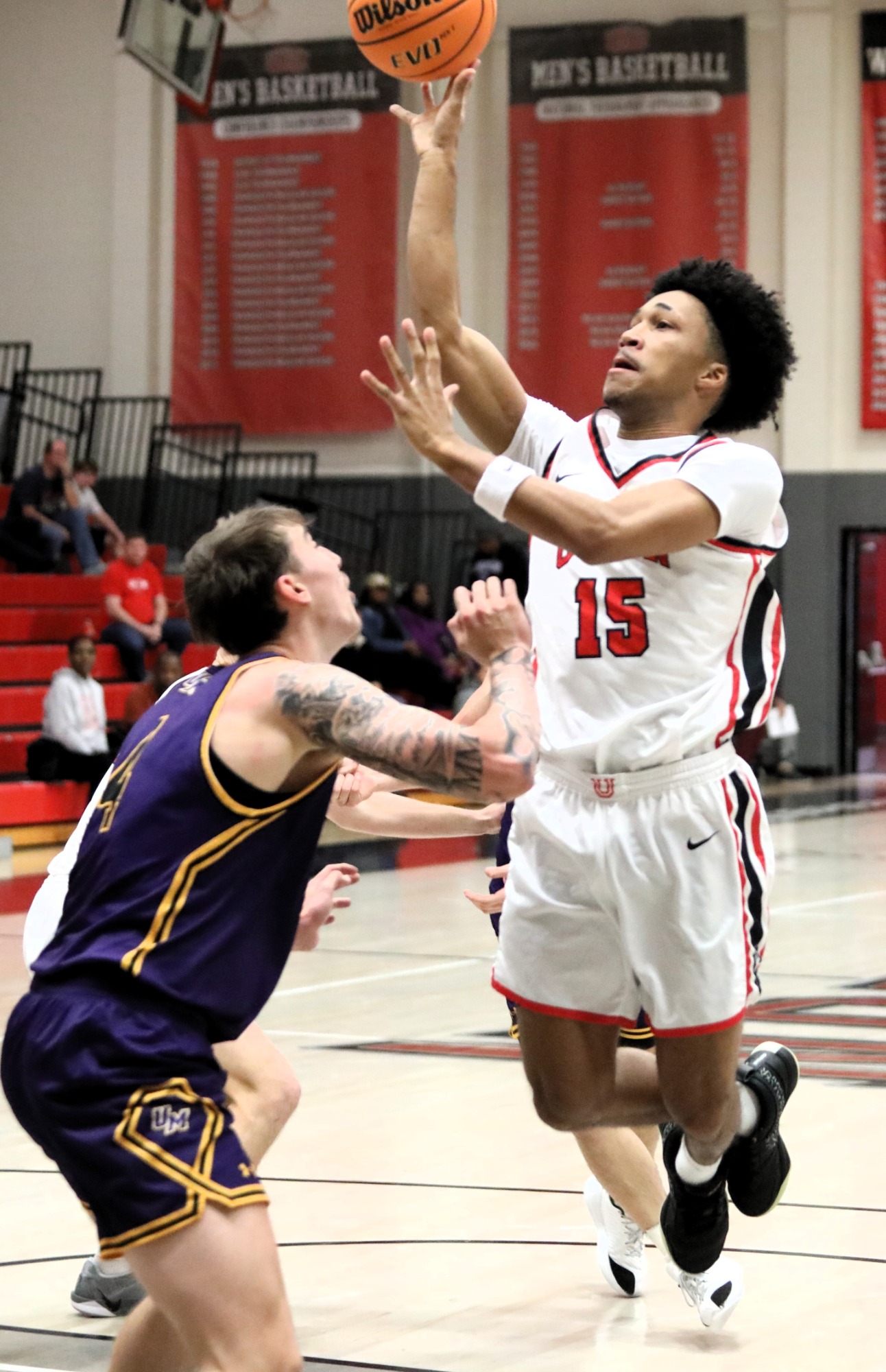 Union University men's basketball versus University of Montevallo, Fred DeLay Gymnasium, Jackson, Tennessee, December 20, 2025, photos by Gail Bailey.