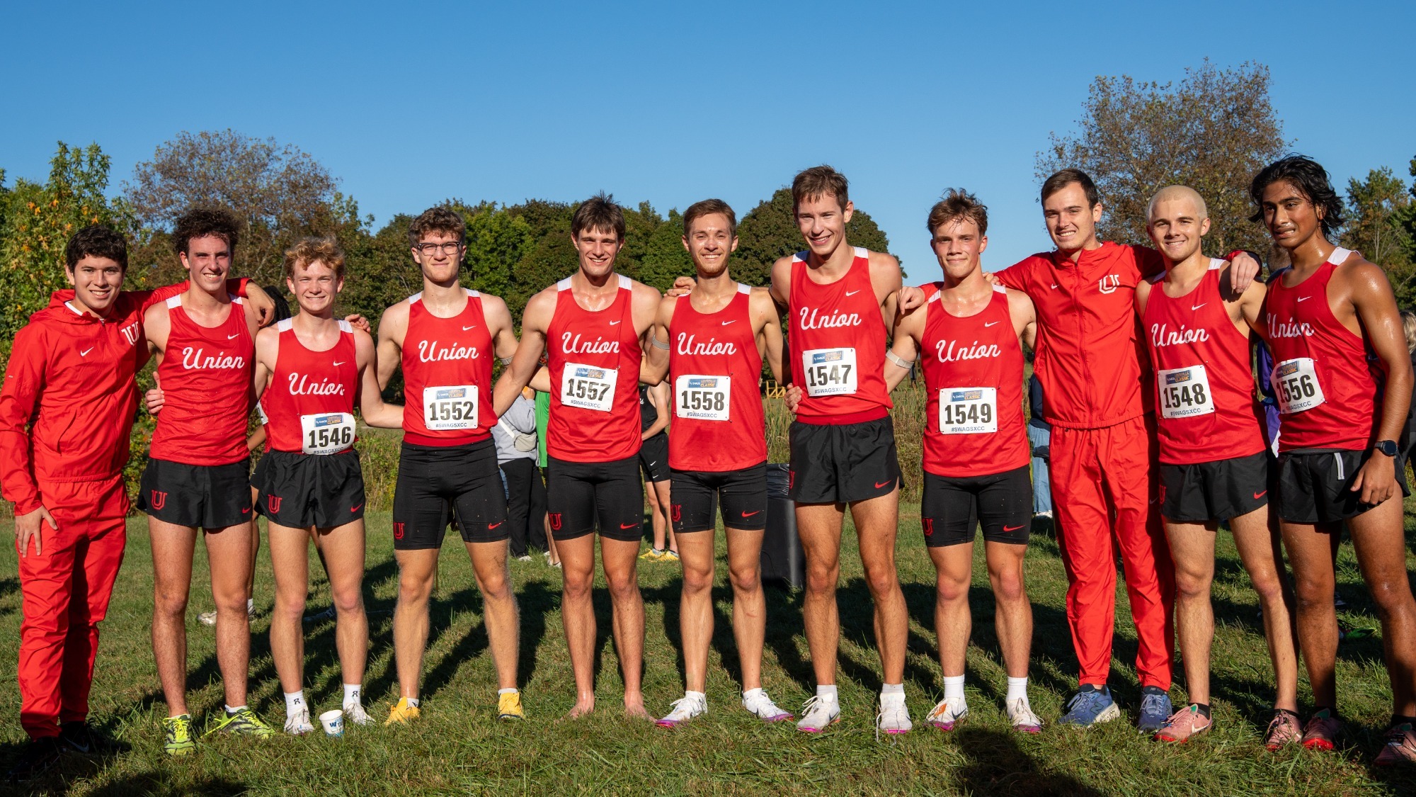 2026 Union Men's Cross Country Team following Louisville Classic.