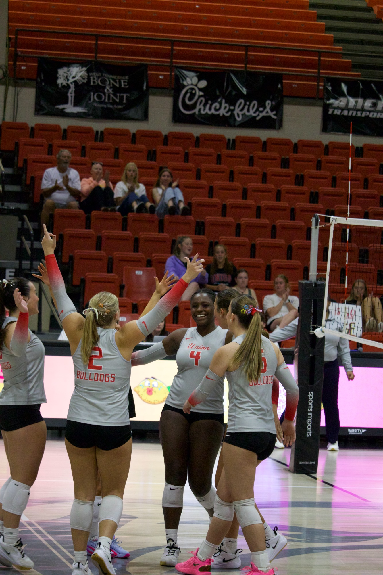 Union University volleyball versus Mississippi Christian University, September 29, 2026, Fred DeLay Gymnasium, Jackson, Tennessee, photos by Jenna Booker.