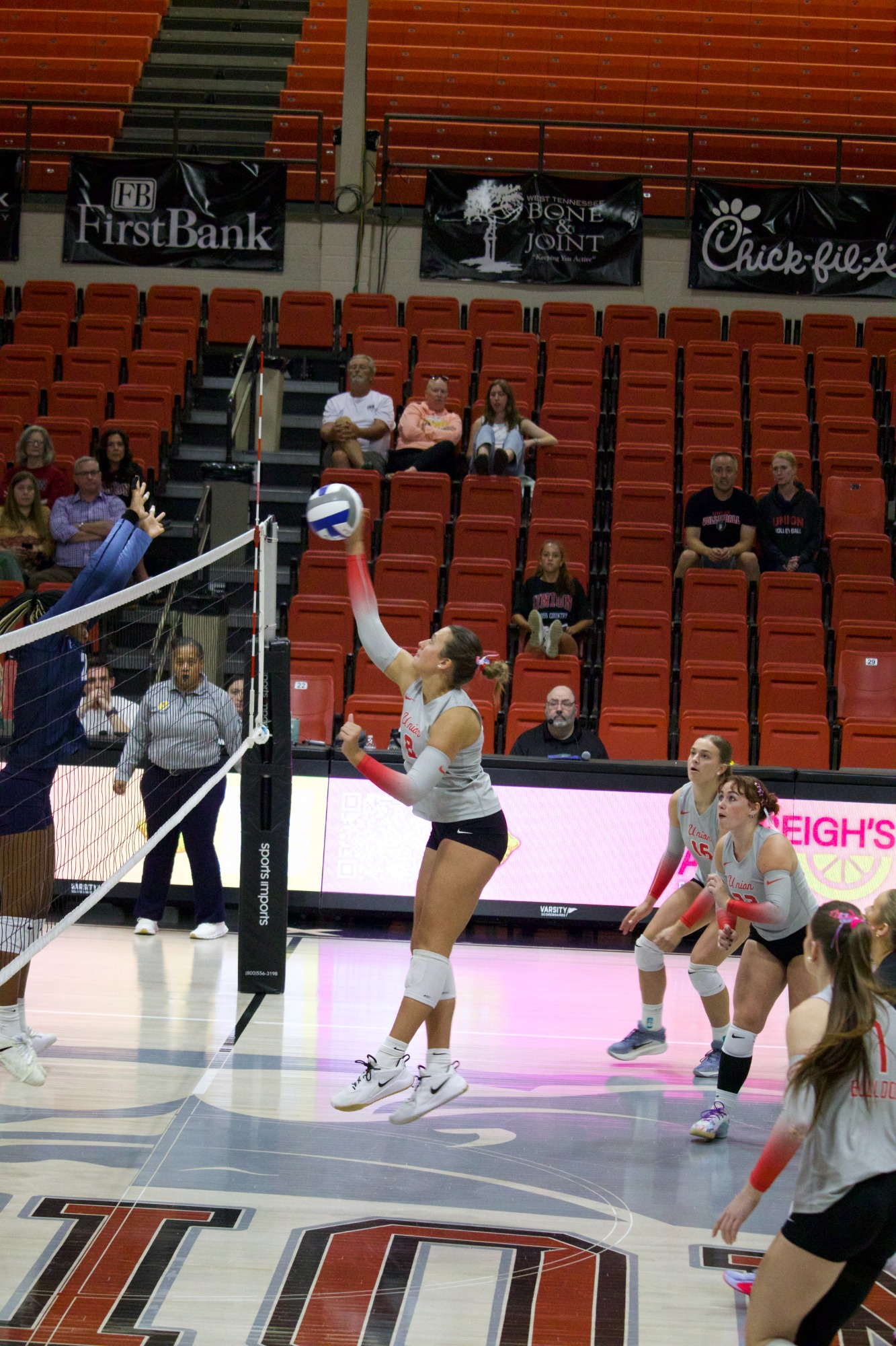 Union University volleyball versus Mississippi Christian University, September 29, 2026, Fred DeLay Gymnasium, Jackson, Tennessee, photos by Jenna Booker.