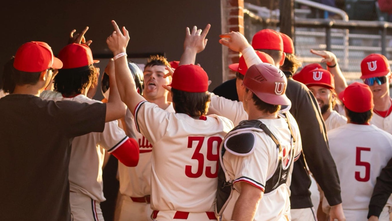 celebration in the dugout