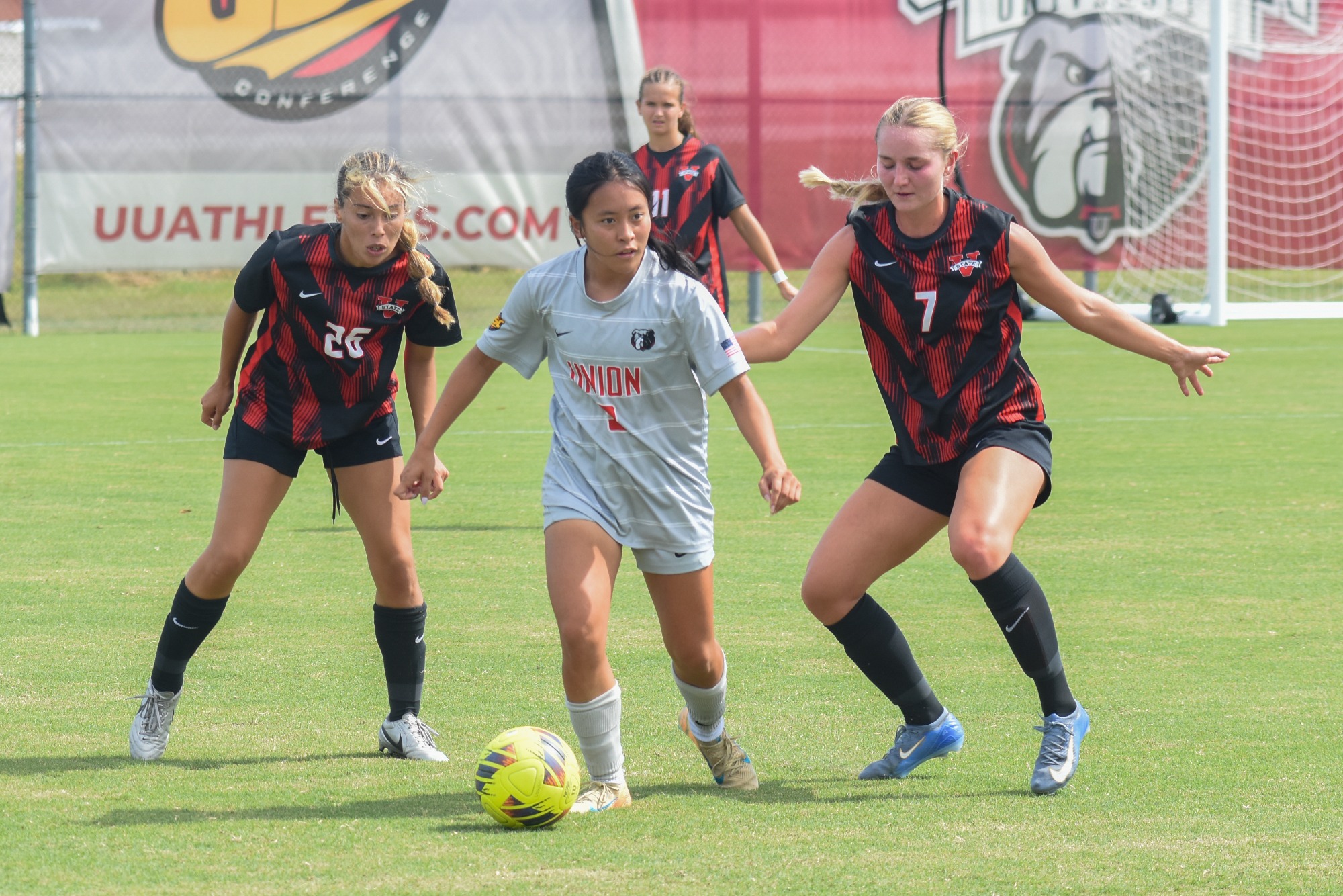 Union University women's soccer versus Valdosta State University, September 26, 2026, Jackson, Tennessee, Smith Memorial Soccer Complex, photos by Union Sports Communication.