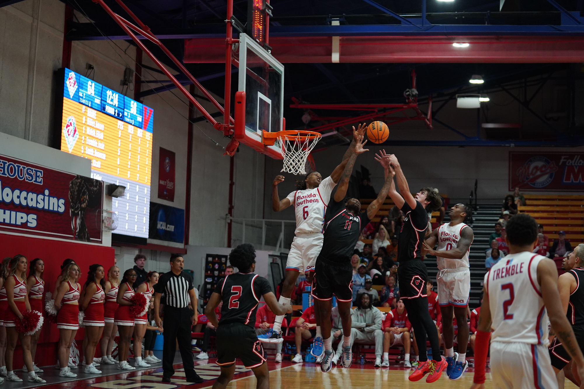 Caden Giles and Kam Roberts go for the rebound vs Florida Tech - 2025-26