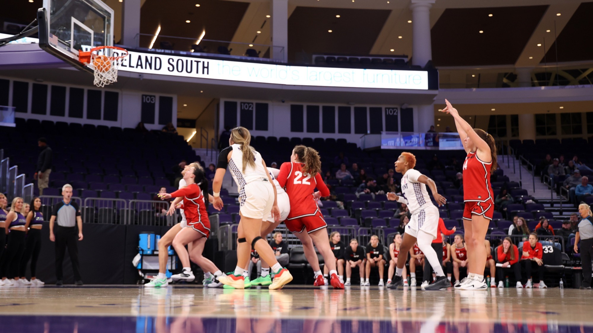 Abbie Jordan with the jumper vs High Point -- 2025-26
