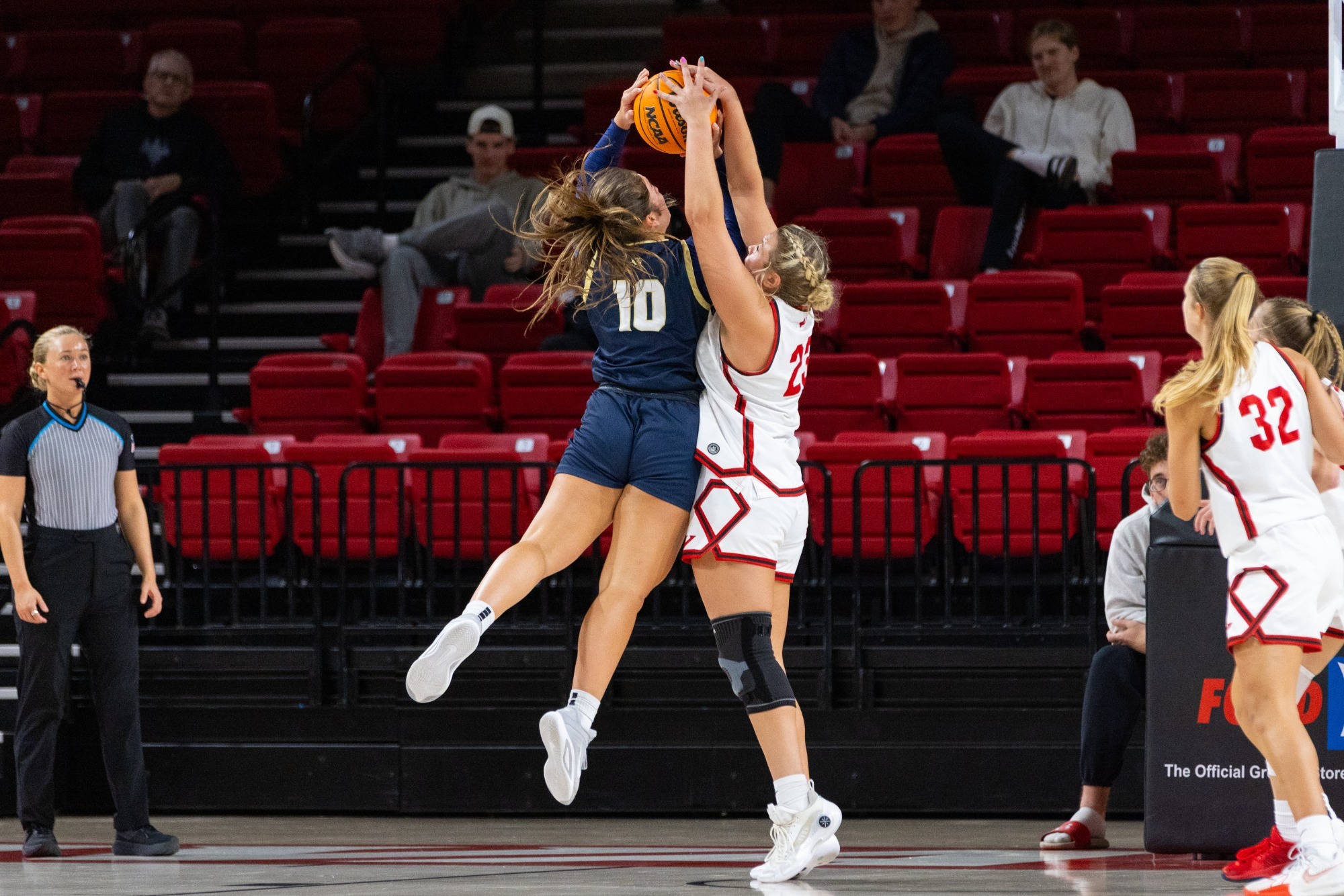 Emilea Preece blocks the shot by WU's Kyleigh Bacon -- 2025-26