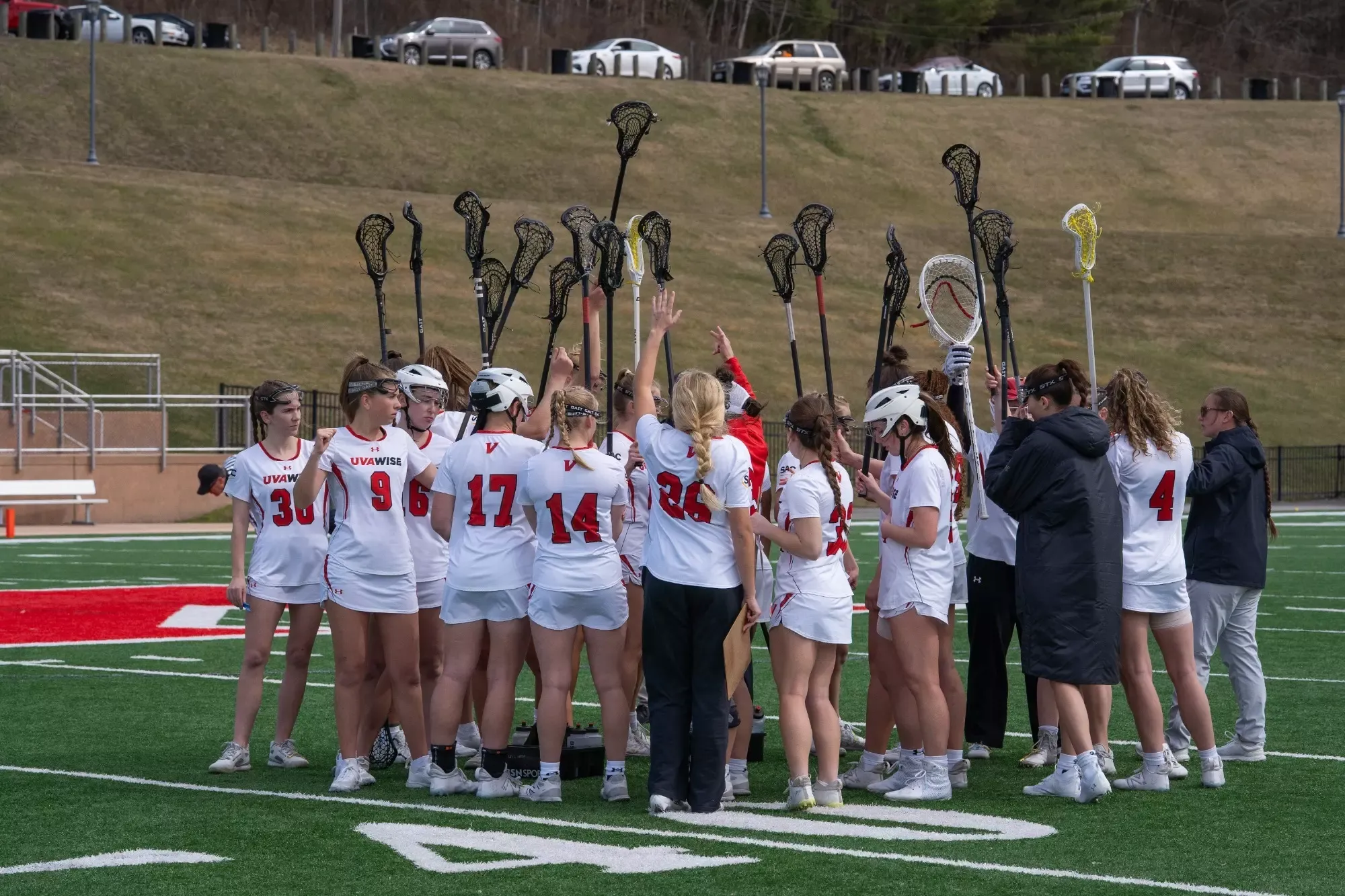 Lax huddle vs Newberry 2025