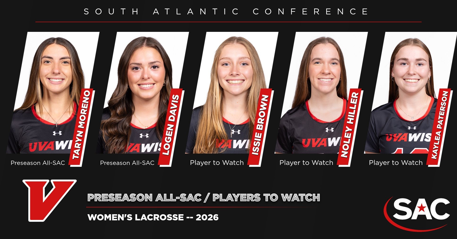 Women's lacrosse Preseason All-SAC / Players to Watch 2026