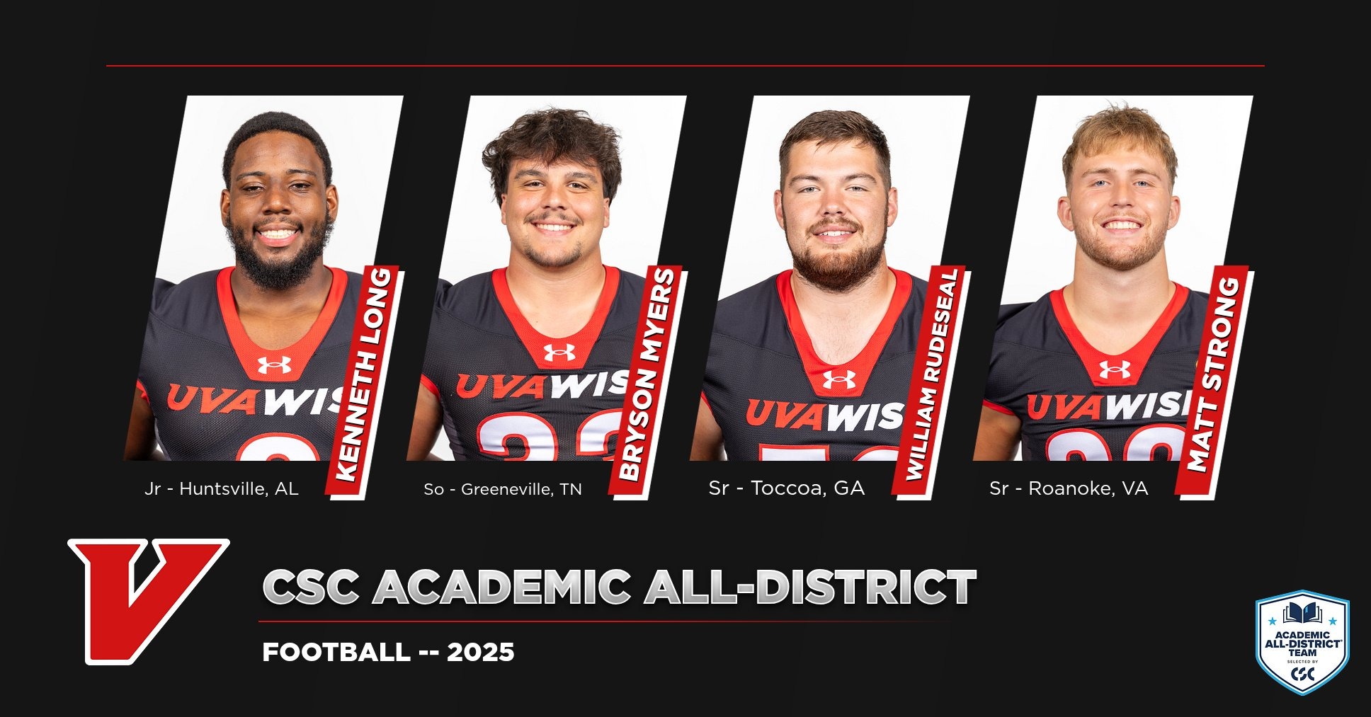 CSC Academic All-District Football 2025