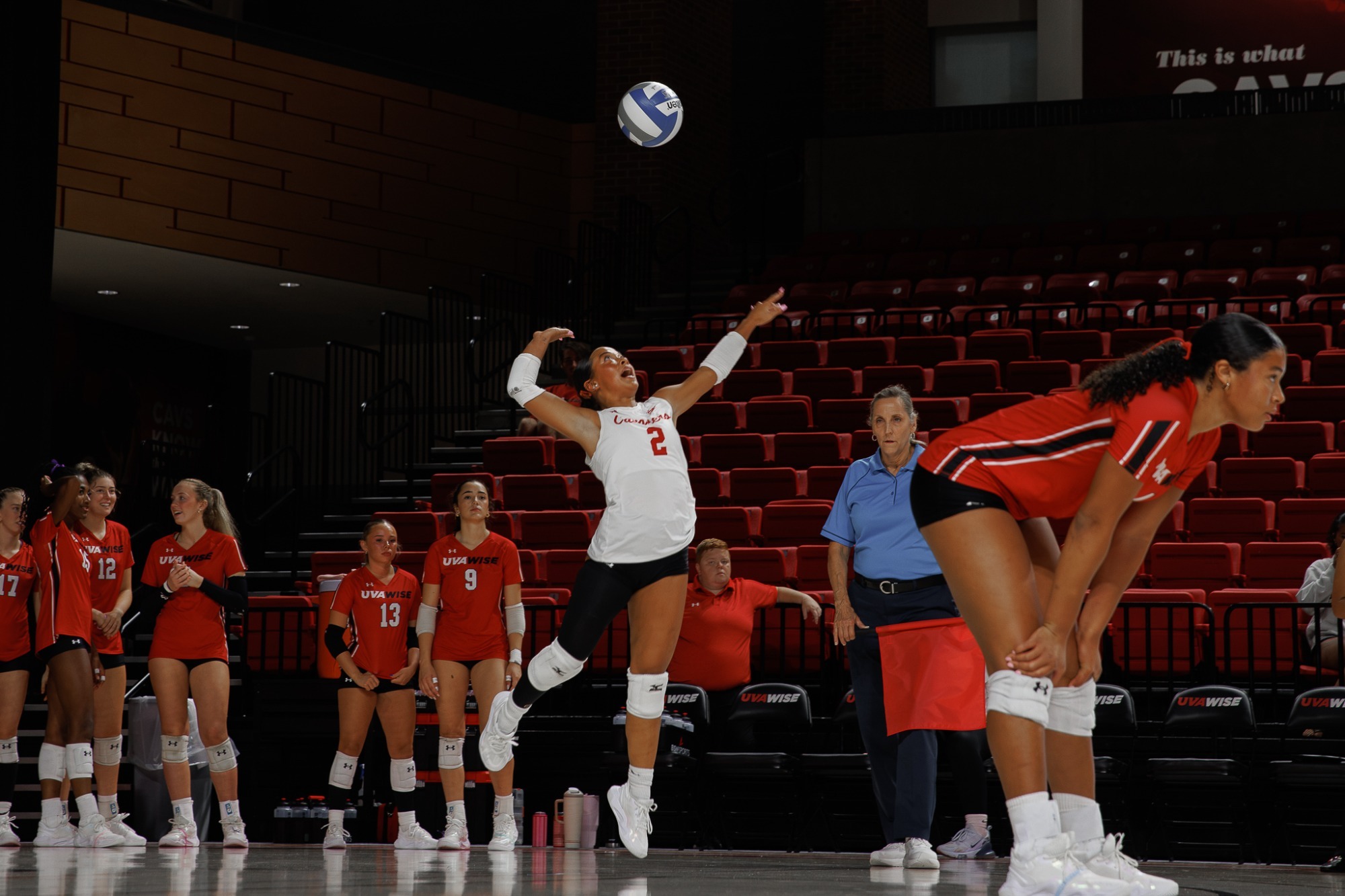 Abigail Curtis serves the ball against Emory and Henry --  9-15-2026
