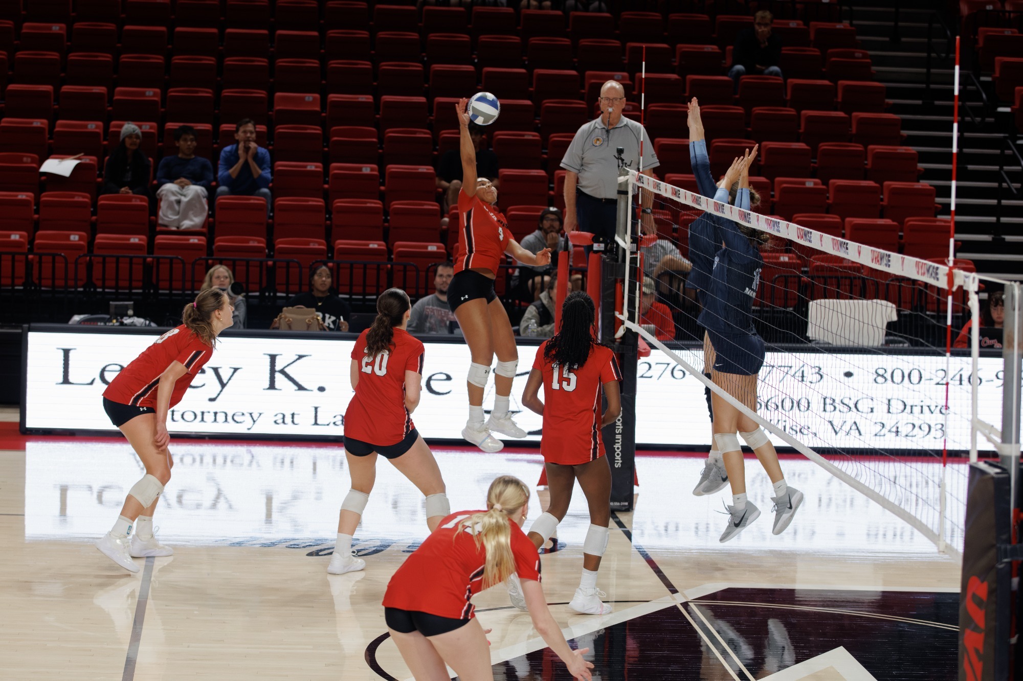 Skye Williams Attacks the ball vs. LMU -- 10-16-2026