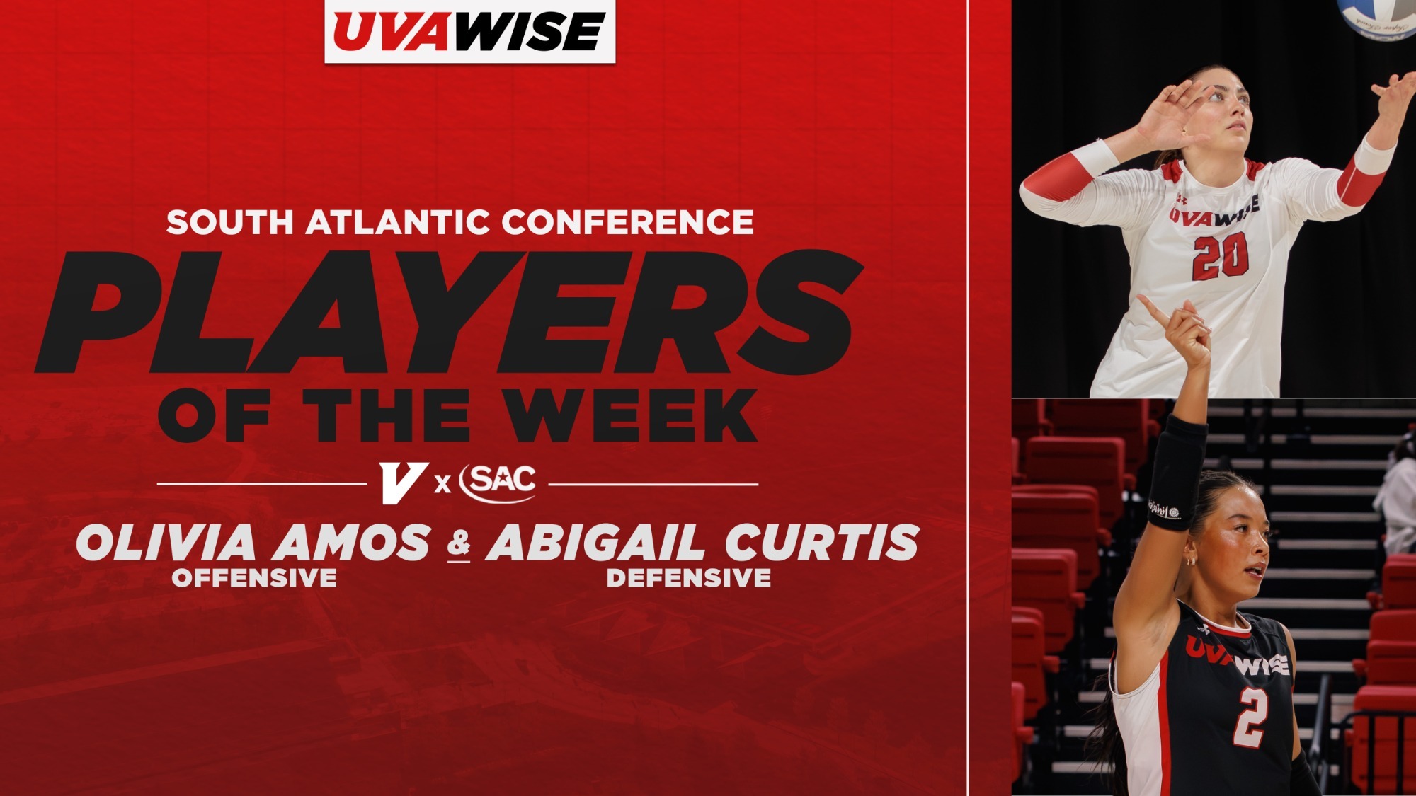 Volleyball SAC Players of the Week -- 10-26-2026