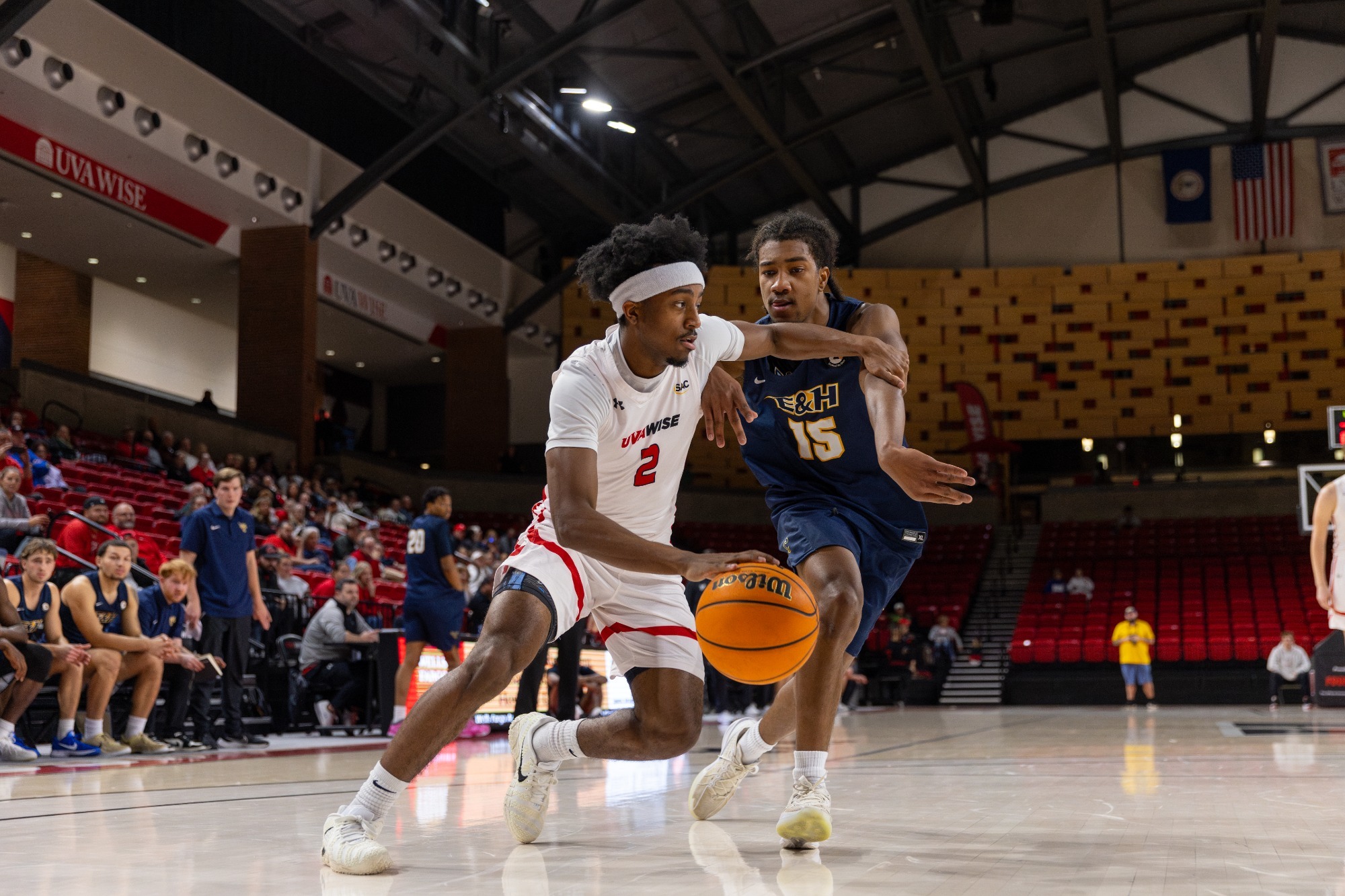 Cy Hardy dribbles past the Emory and Henry defender - 2025-26
