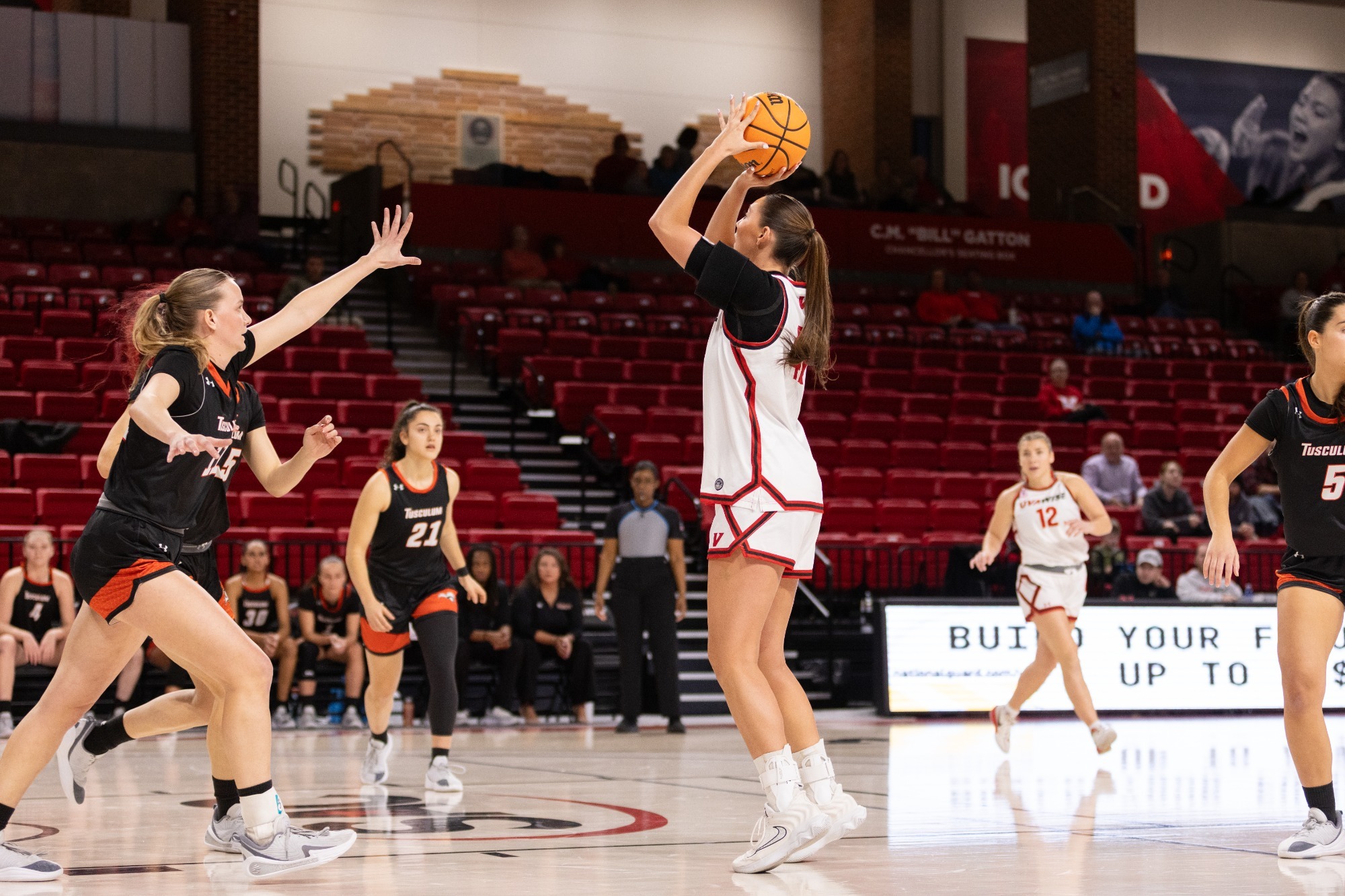 Madison Looney shoots the ball vs Tusculum -- 2025-26