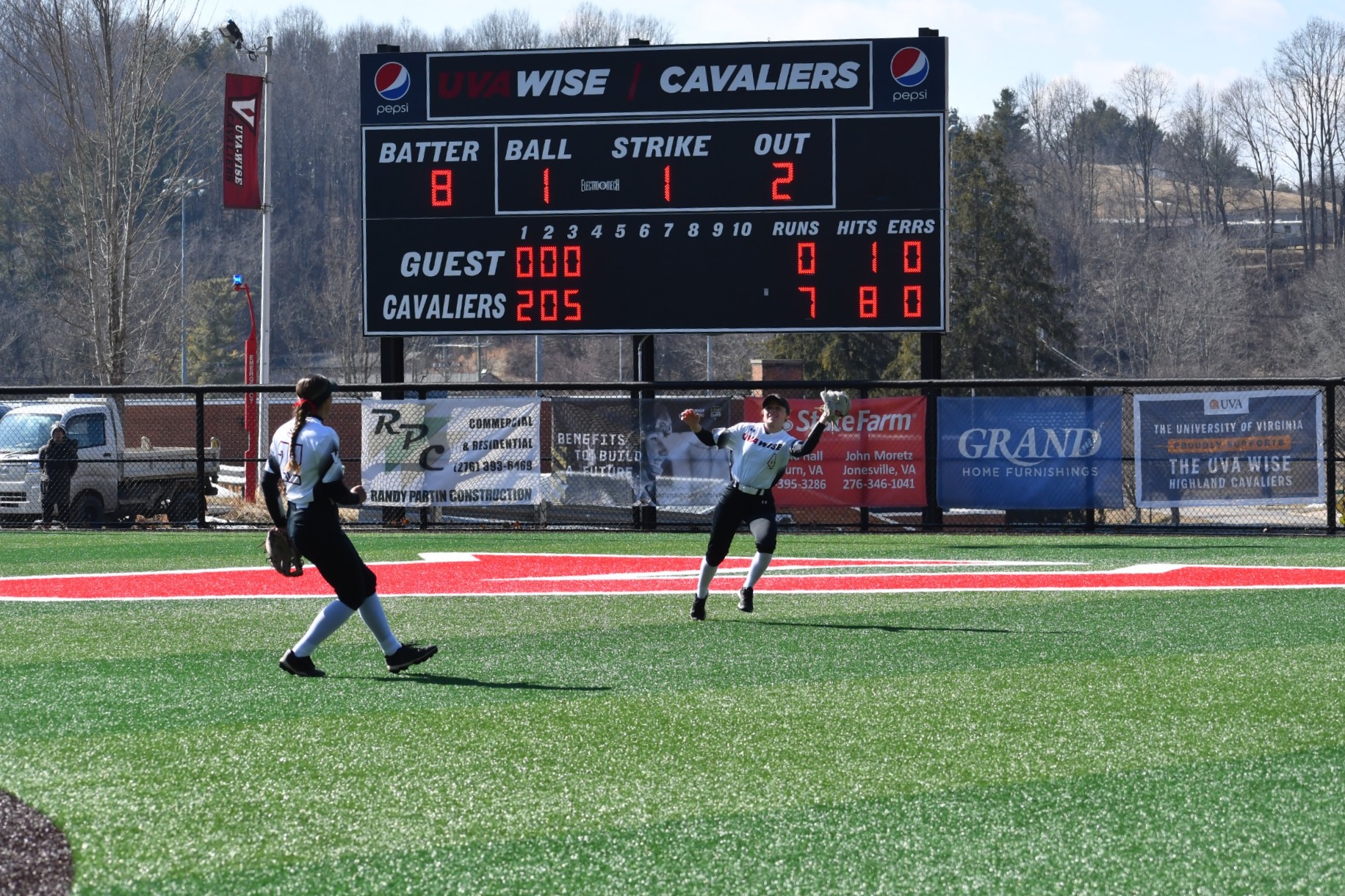 Adyson Gibson makes a catch vs Charleston - 2026