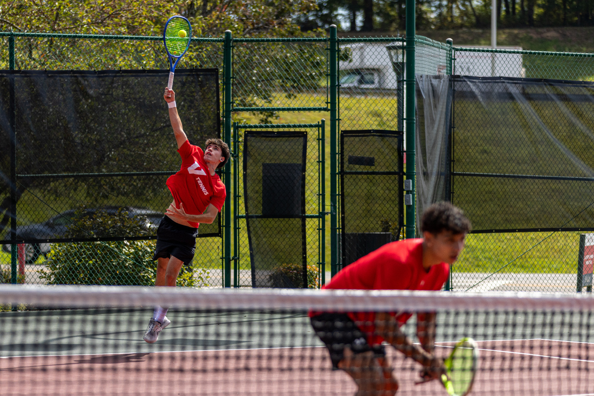 UVA Wise player serves vs Southern Virginia -- 2025-26