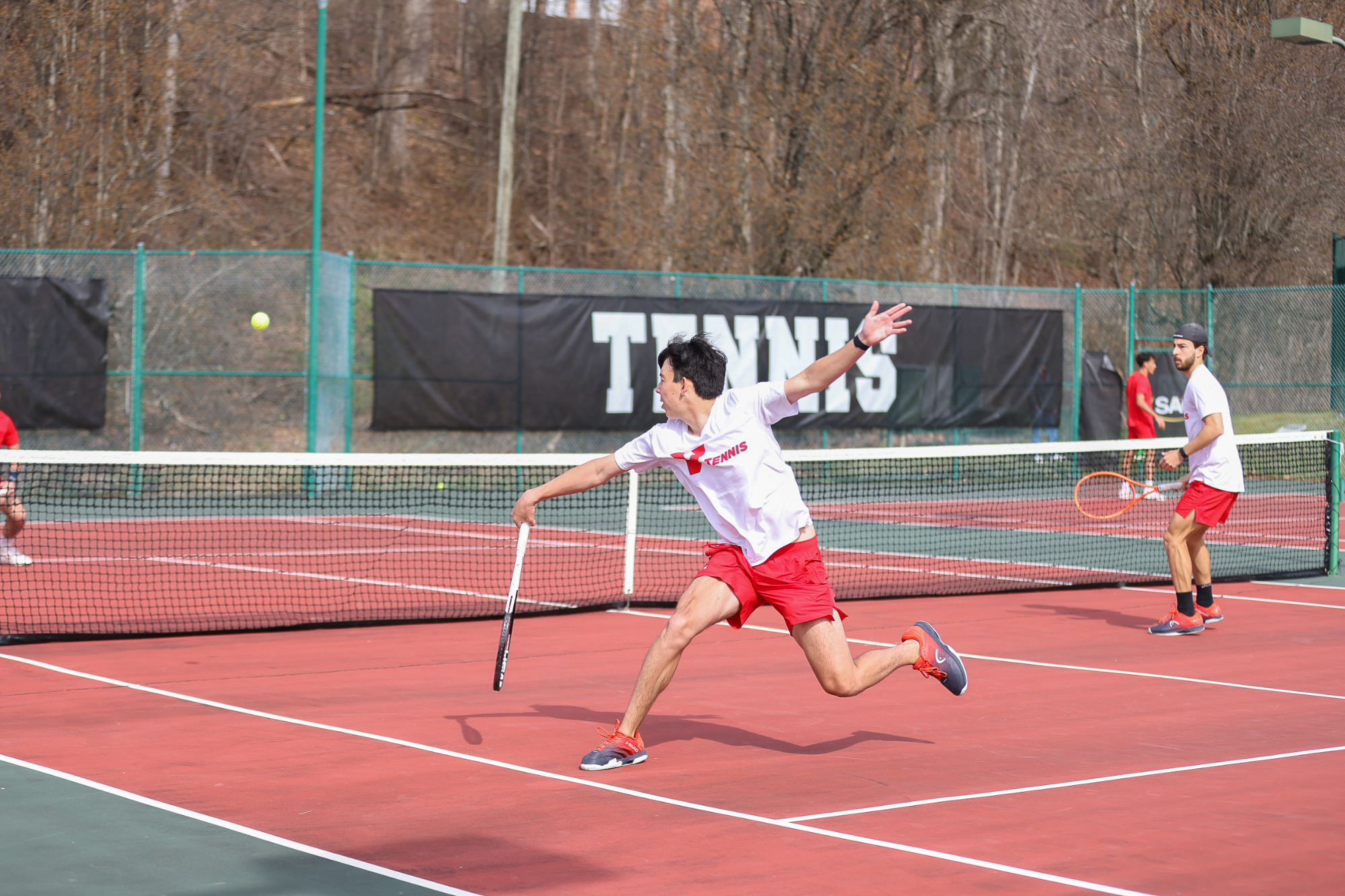 Men's tennis volley vs Catawba -- 2026